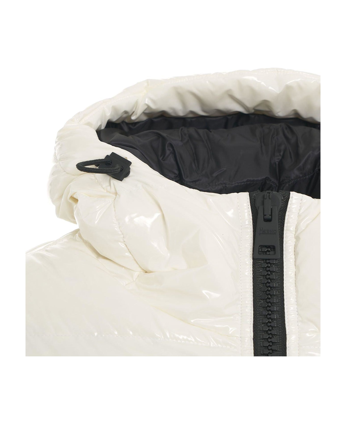 Herno Zip-up Hooded Jacket - Bianco