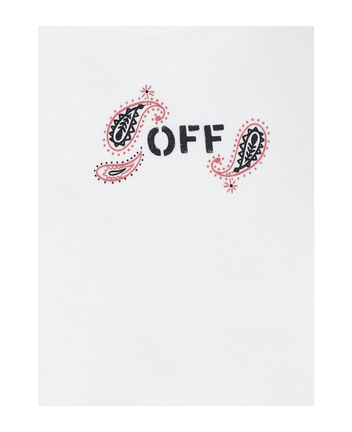 Off-White T-shirt With Print - White