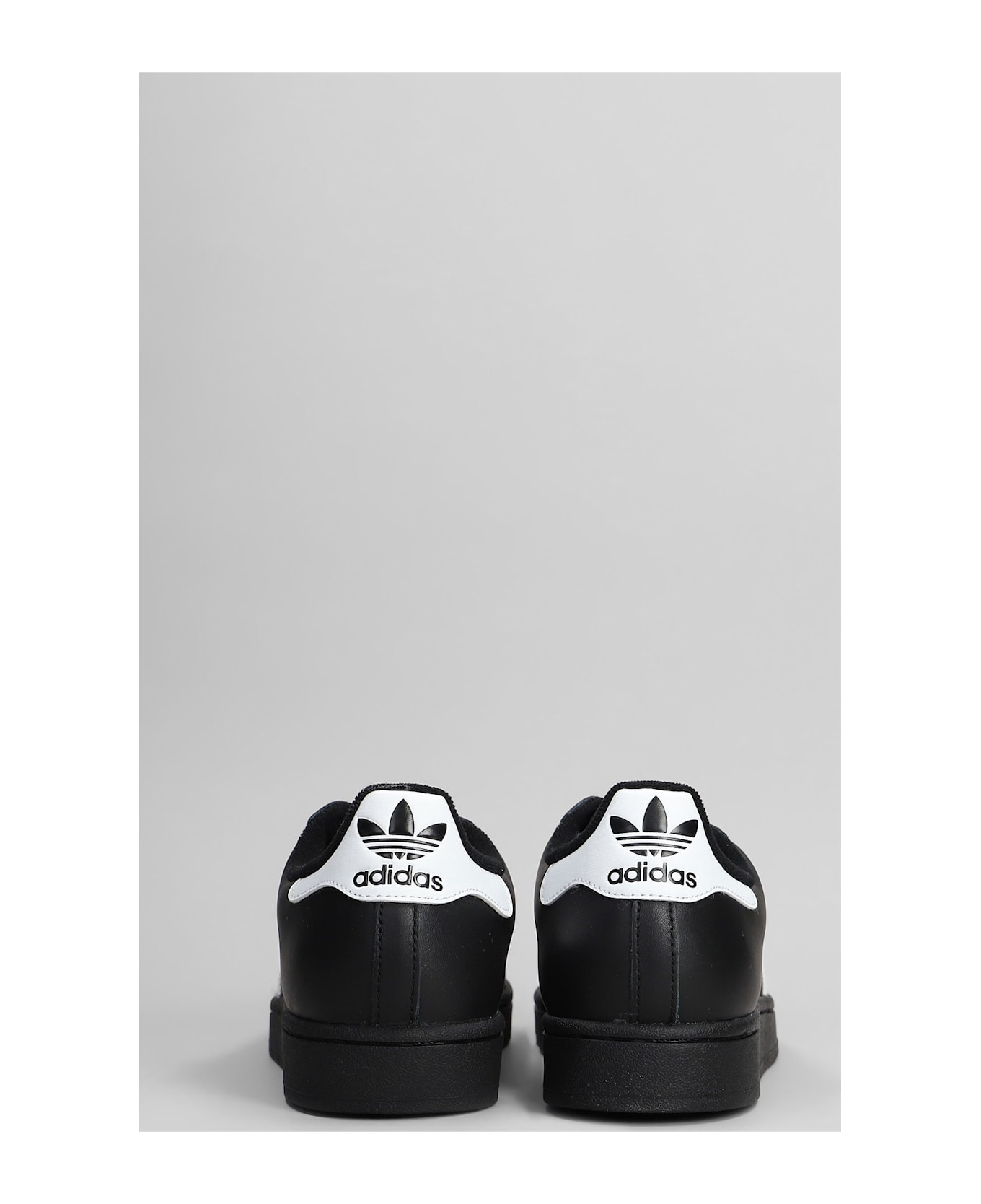 Adidas Superstar Ii Sneakers In Black Leather - black