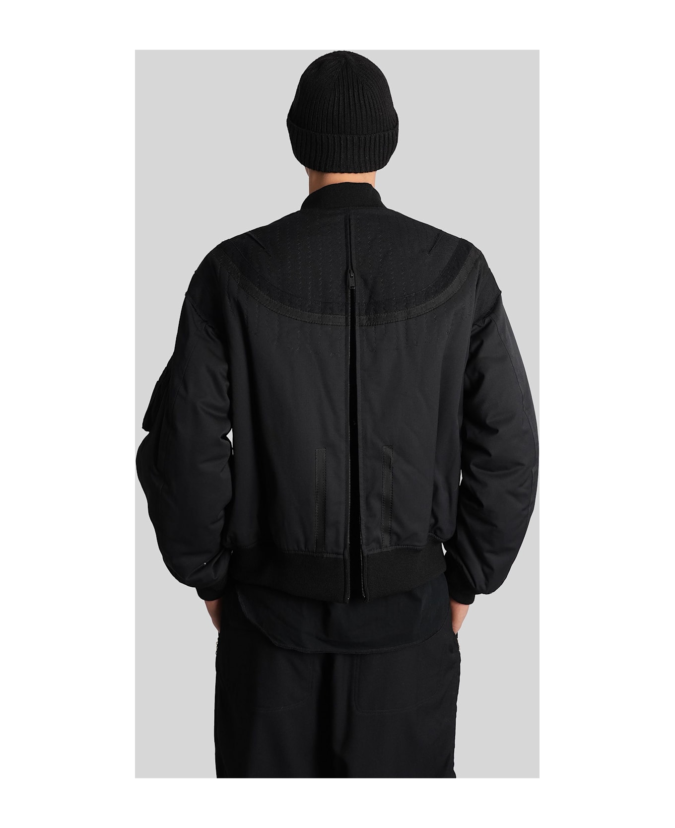 Undercover Jun Takahashi Bomber Jacket In Black Wool - black