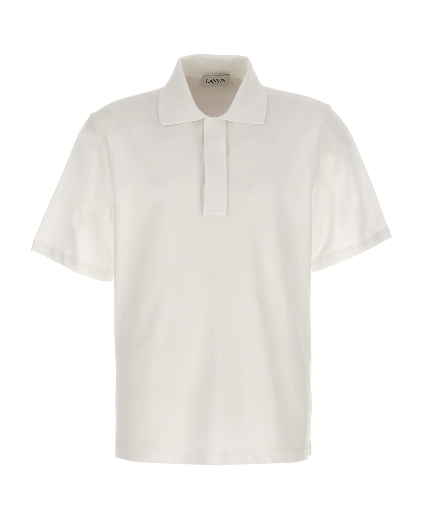 Lanvin Logo Polo Shirt - White