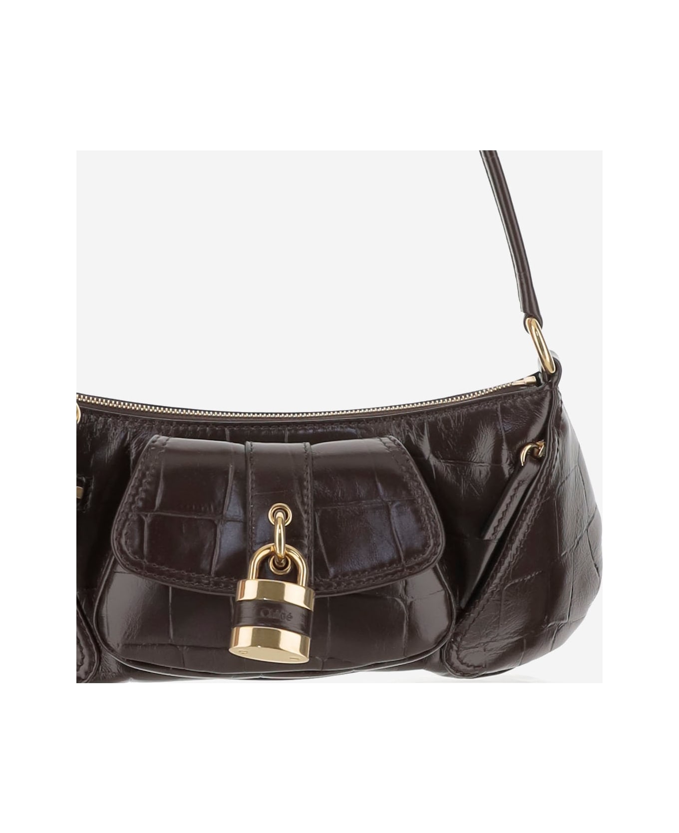 Chloé The 99 Leather Shoulder Bag - Kohl Brown