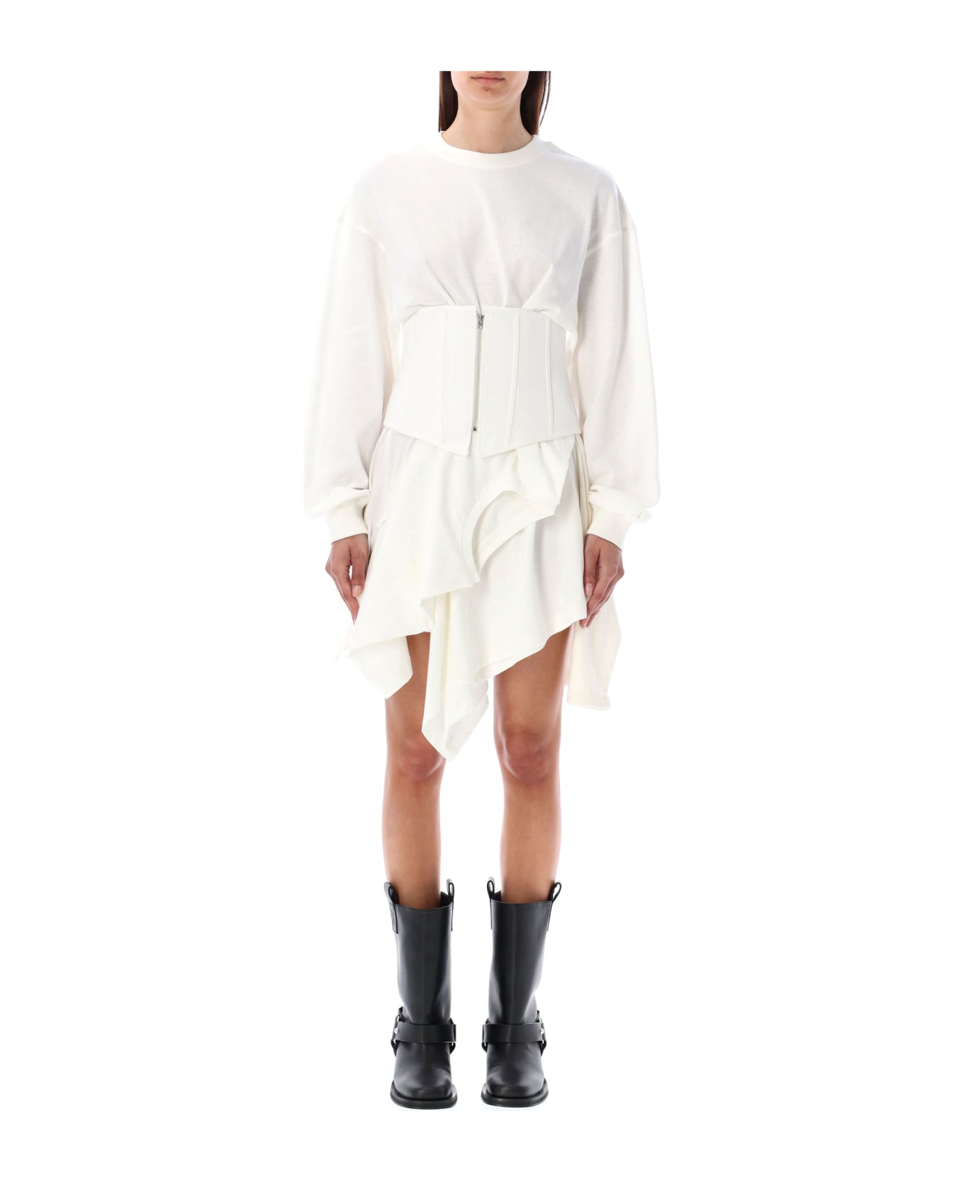 Acne Studios Fleece Mini Dress - WHITE ワンピース＆ドレス