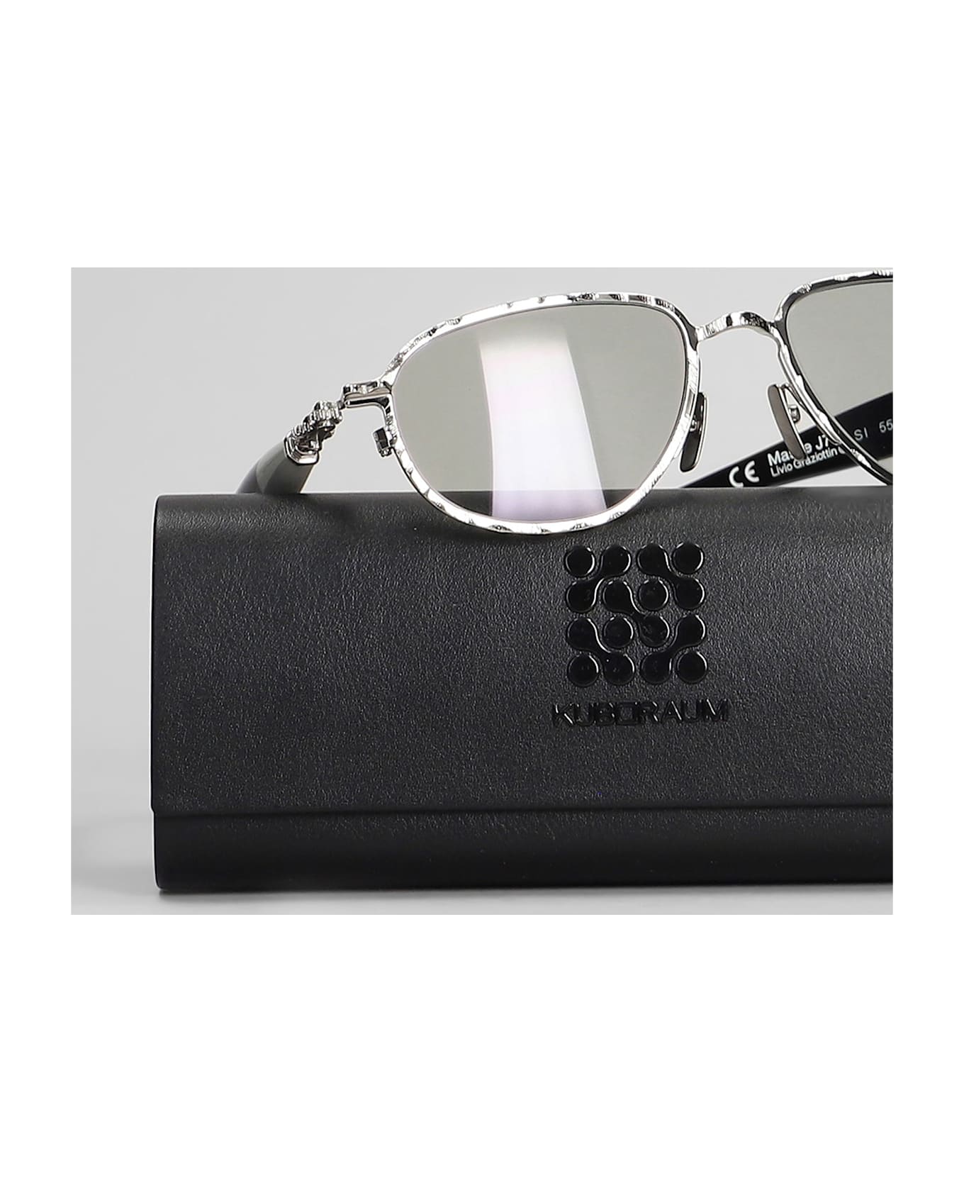 Kuboraum J71 Sunglasses In Grey Metal Alloy - grey