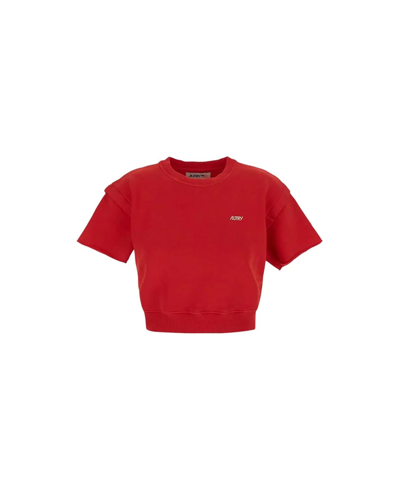 Autry T-shirt With Logo - APPAREL RED