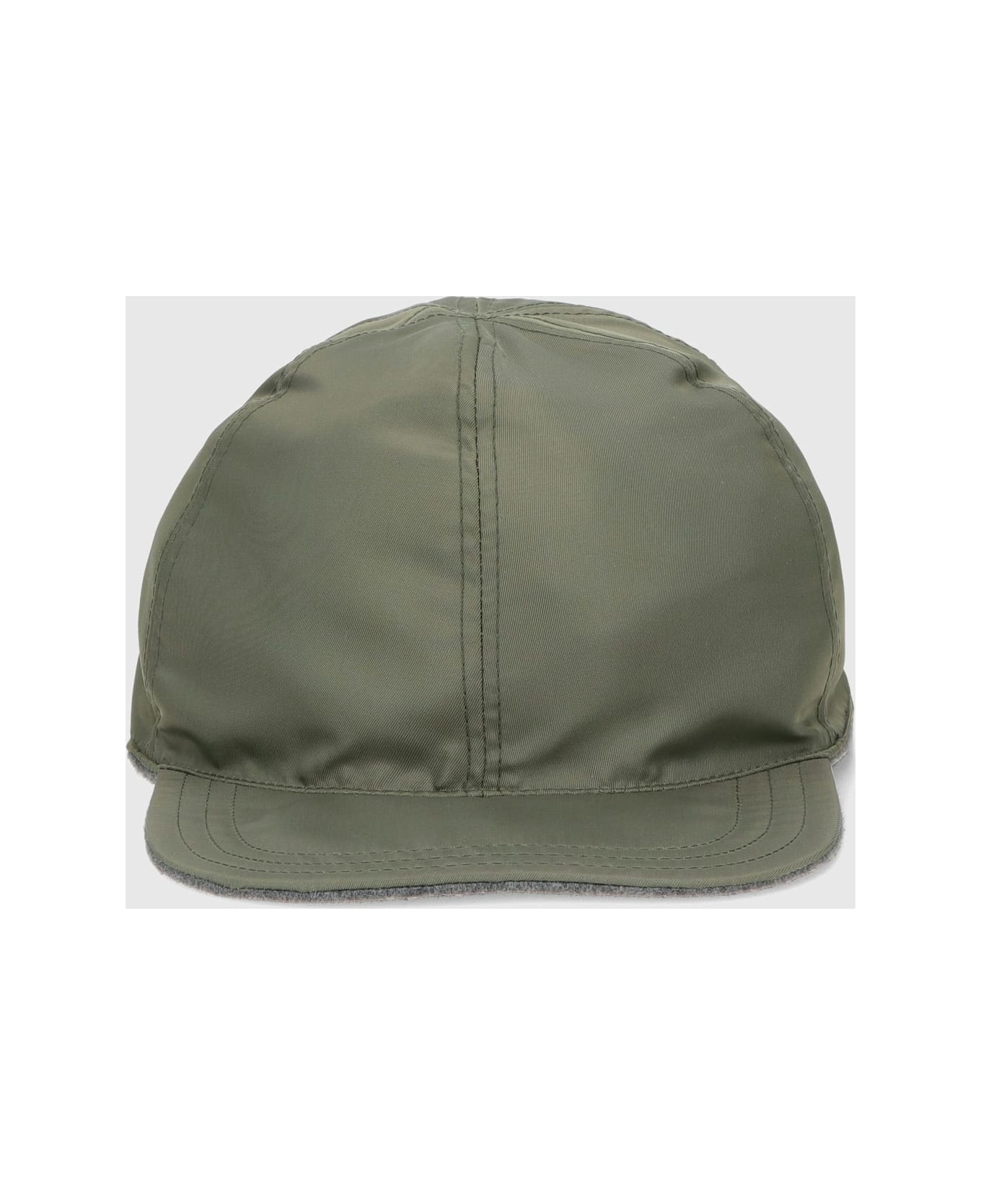 Borsalino Lucio Reversible Baseball Cap - ARMY GREEN/GREY