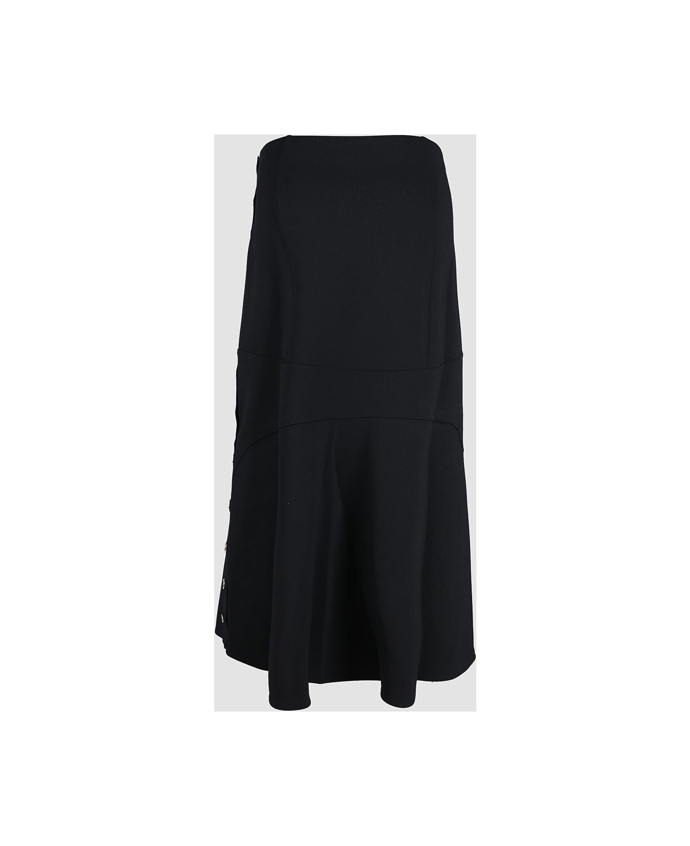 Givenchy Black Midi Skirt - Black