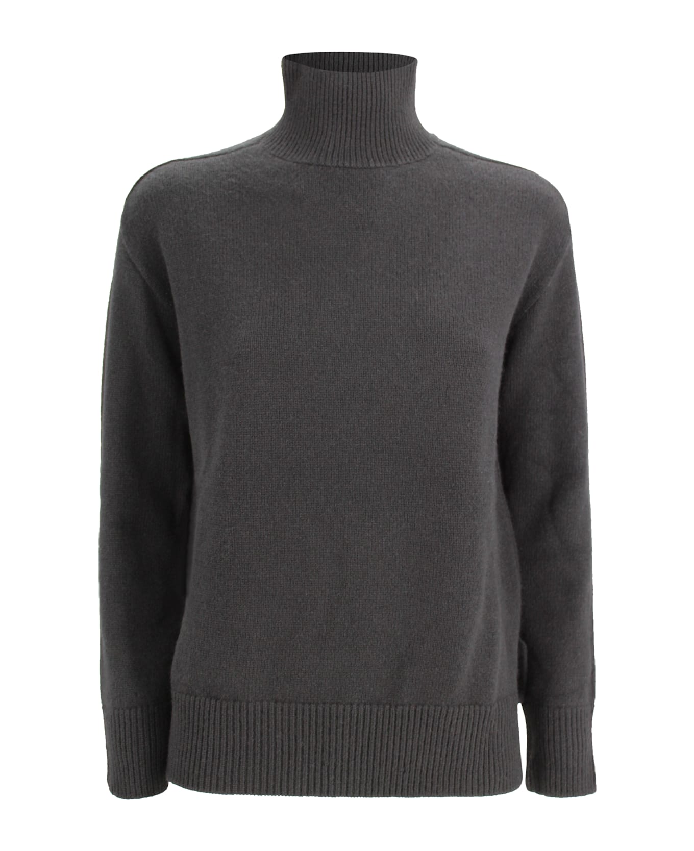 Be You Cashmere Turtleneck Sweater - Black