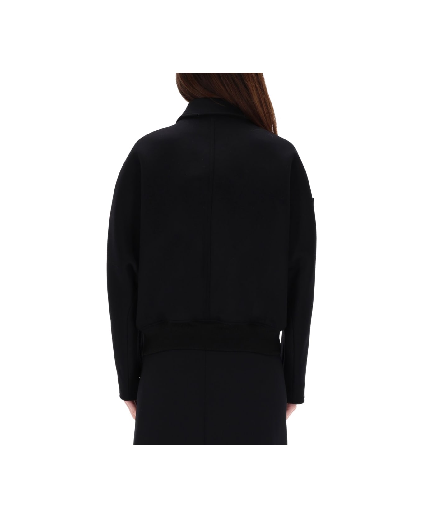 Courrèges Wool Bomber Jacket - BLACK
