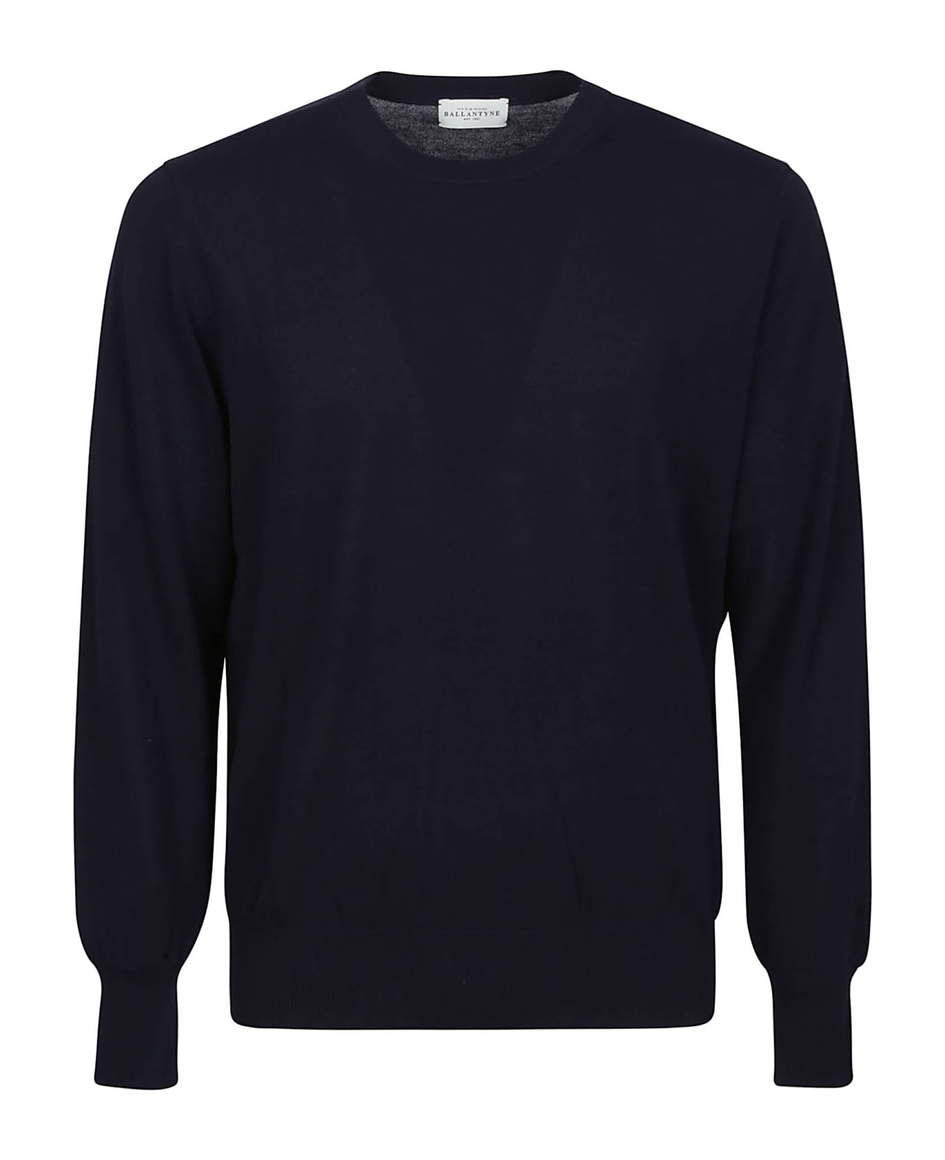 Ballantyne Plain Sweater - Navy ニットウェア