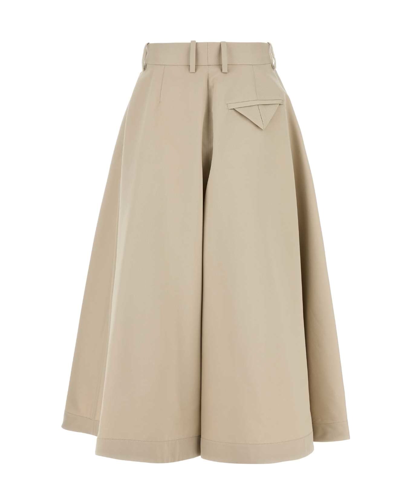 Bottega Veneta Sand Twill Bermuda Shorts - GREYPUTTY