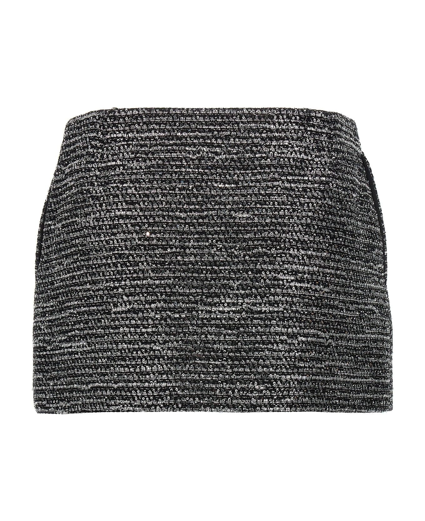 Gucci Lamé Tweed Skirt - Black  