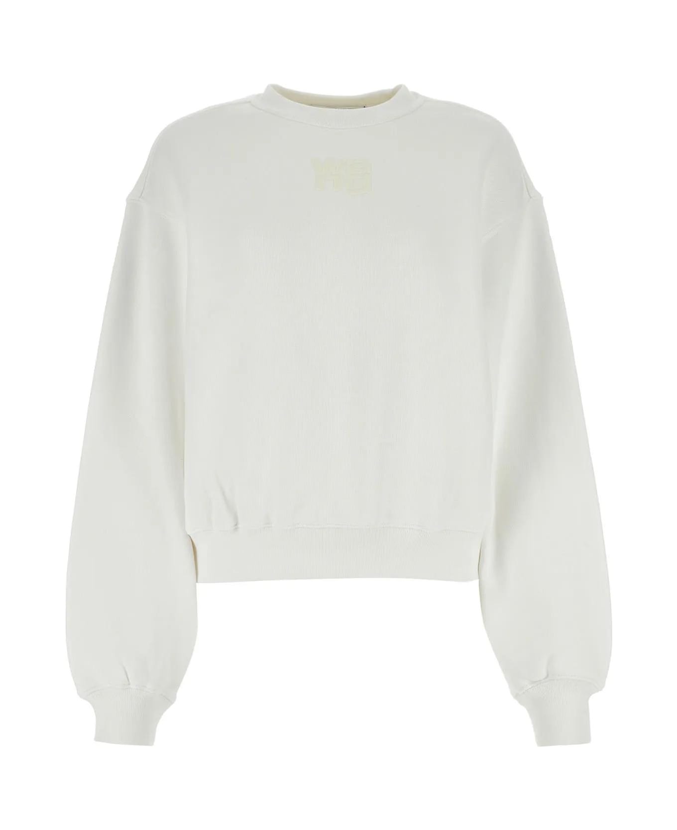Alexander Wang White Cotton Sweatshirt - White