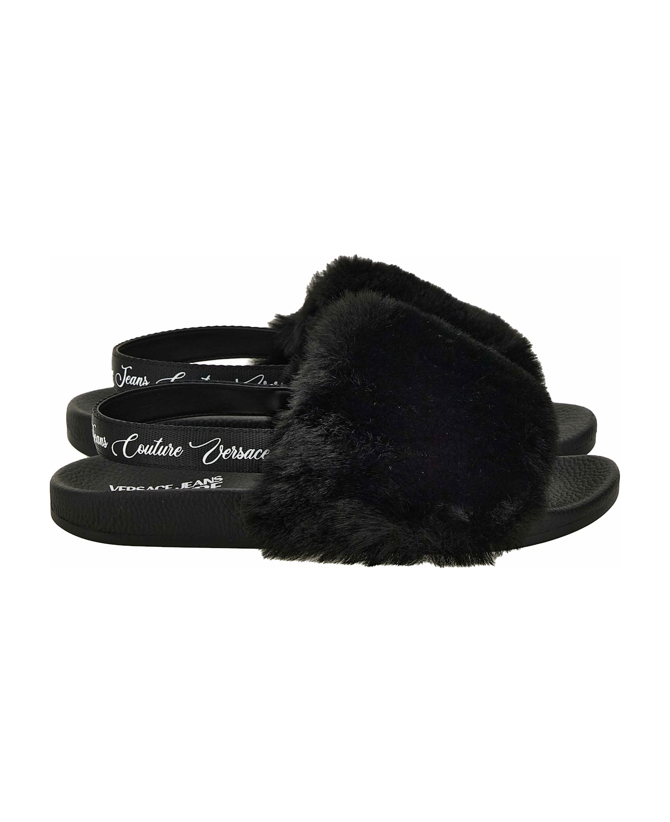 Versace Jeans Couture Slides - Black