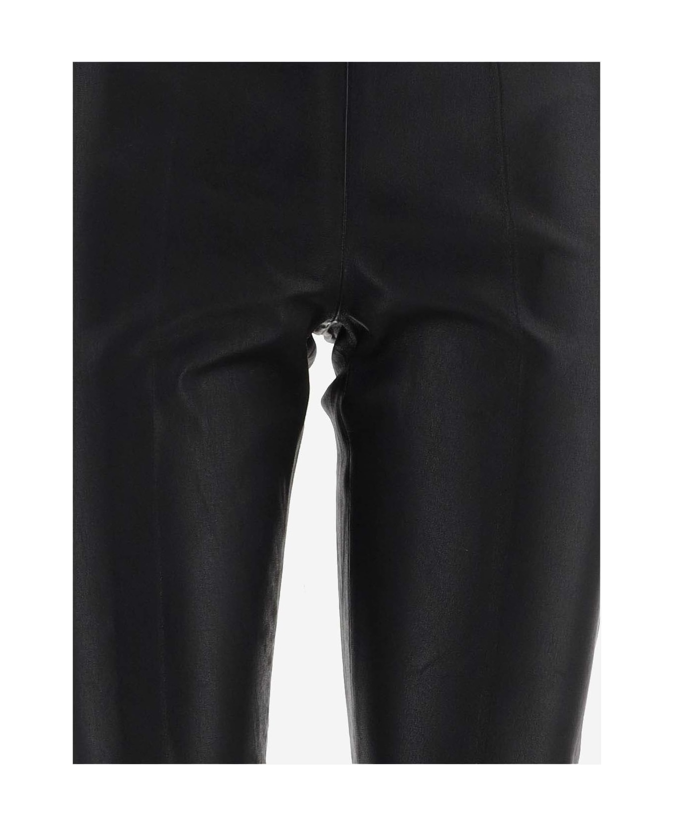 By Malene Birger Leather Trousers - Black