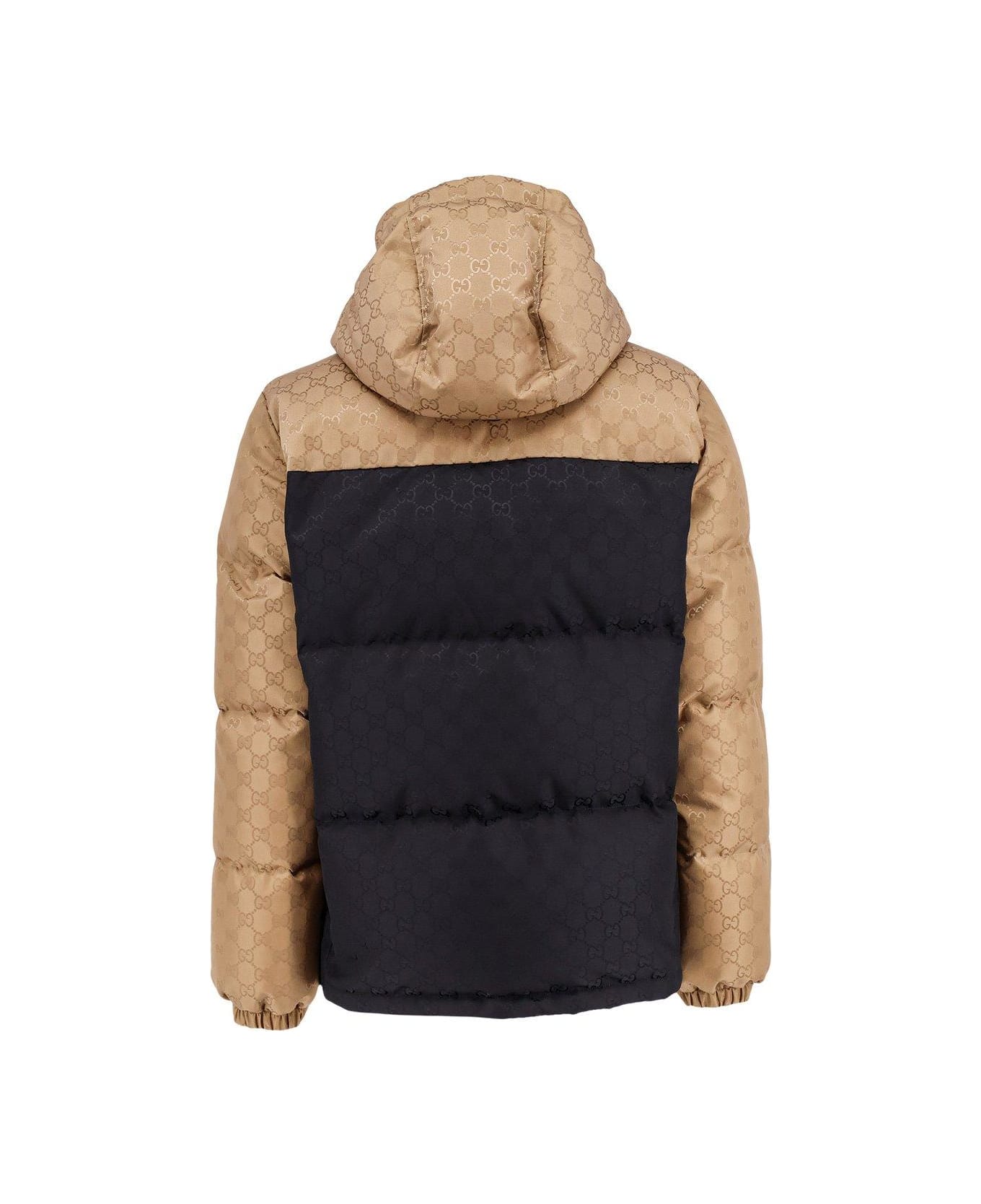 Gucci Two-toned Padded Jacket - Black Mix