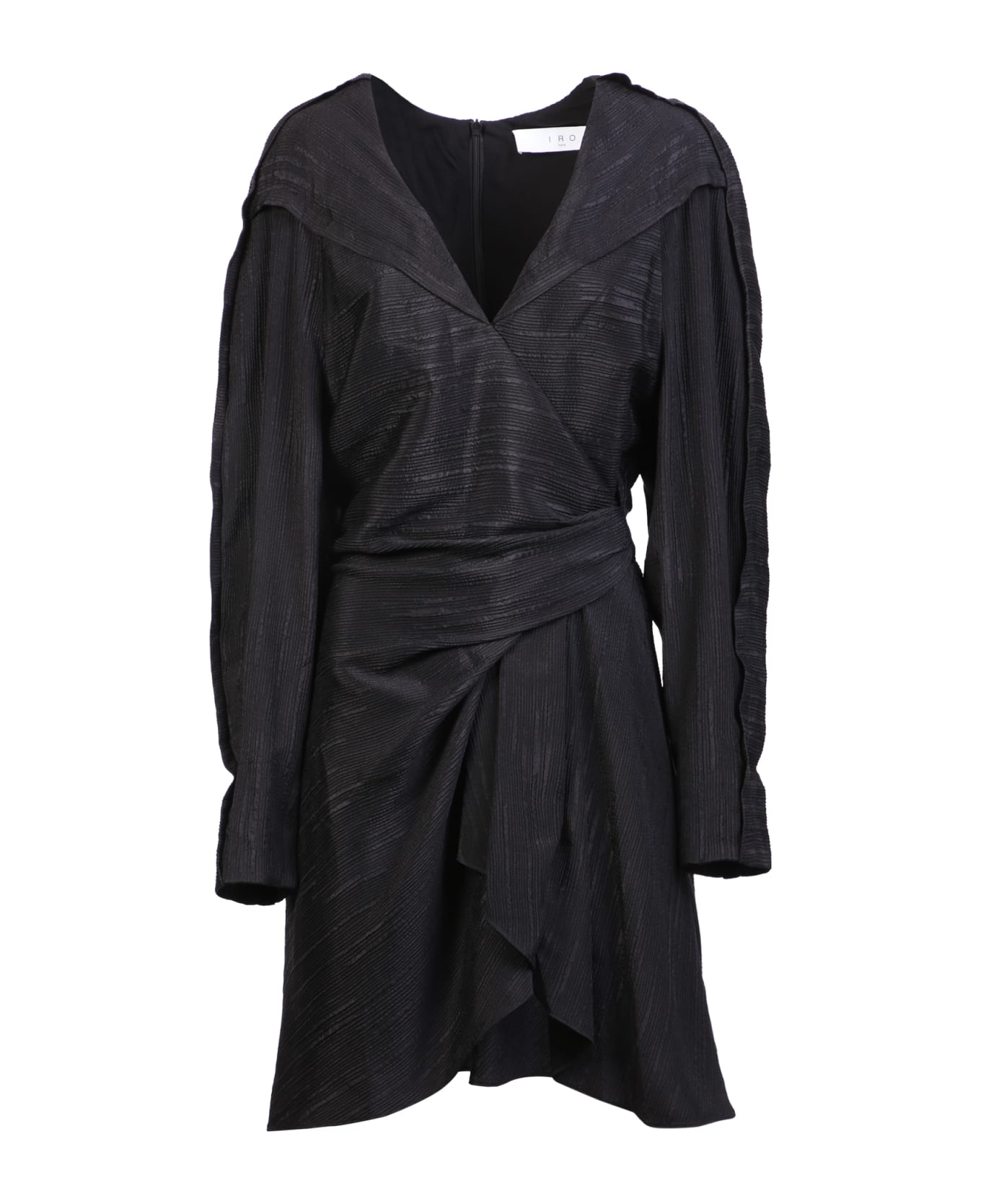 IRO Black Pleated Mini Dress - Black