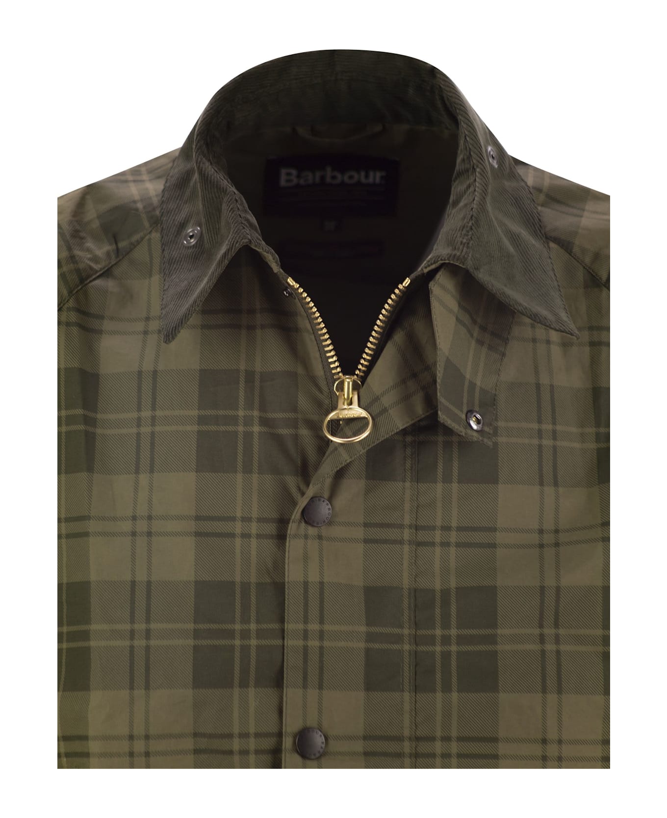 Barbour Transport - Checked Jacket - Olive