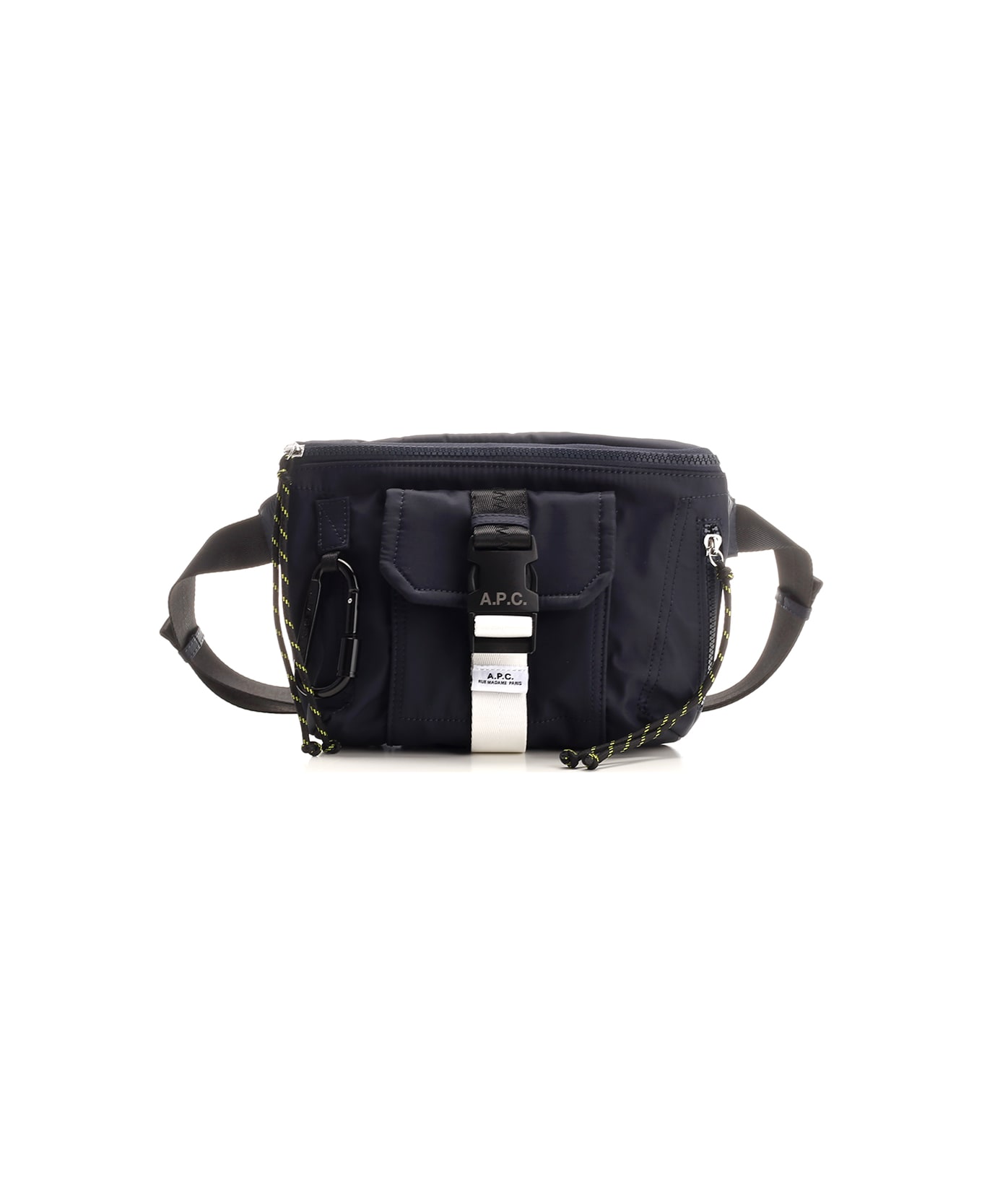 A.P.C. Black Nylon Pouch - BLUE/BLACK
