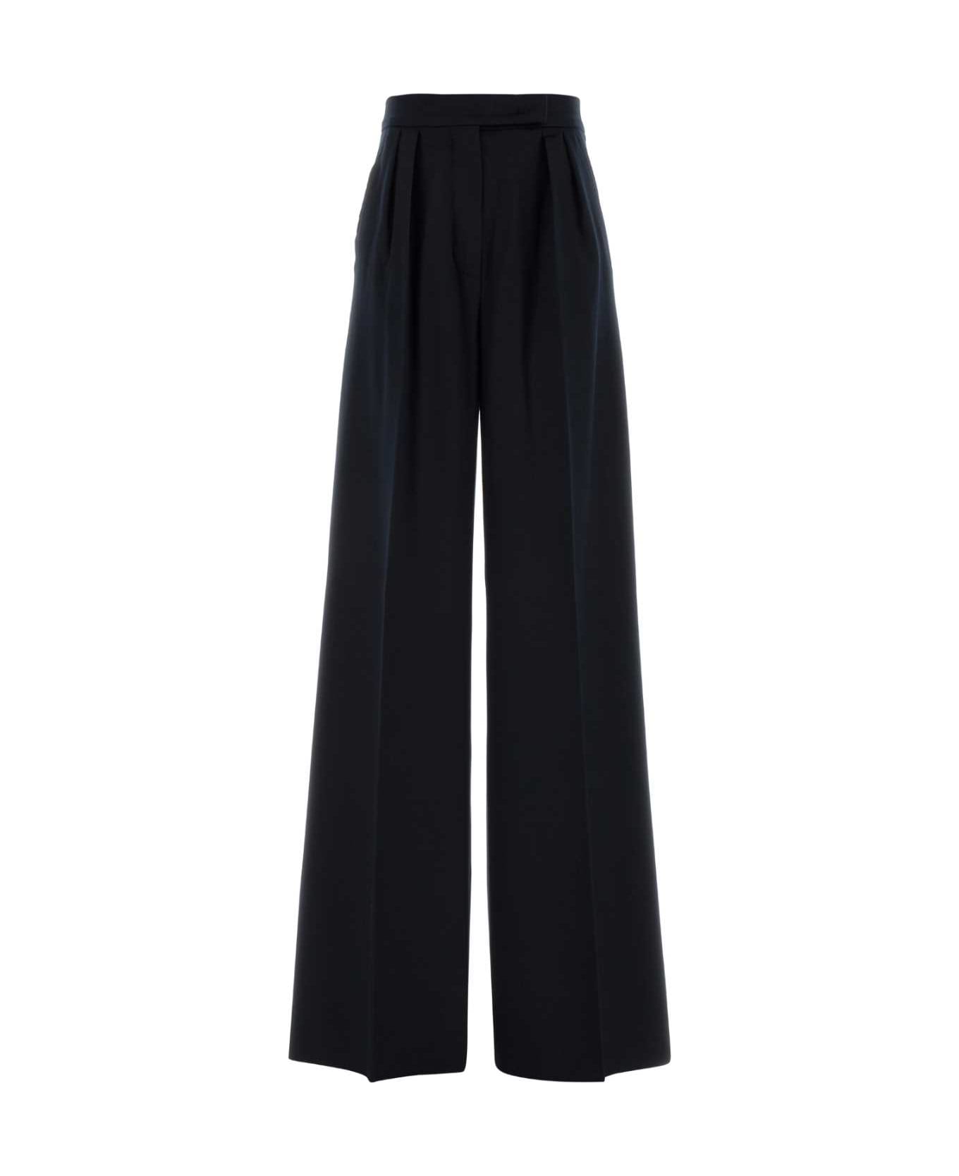 Max Mara Midnight Blue Camel Ori Wide-leg Pant - BLU MARINO