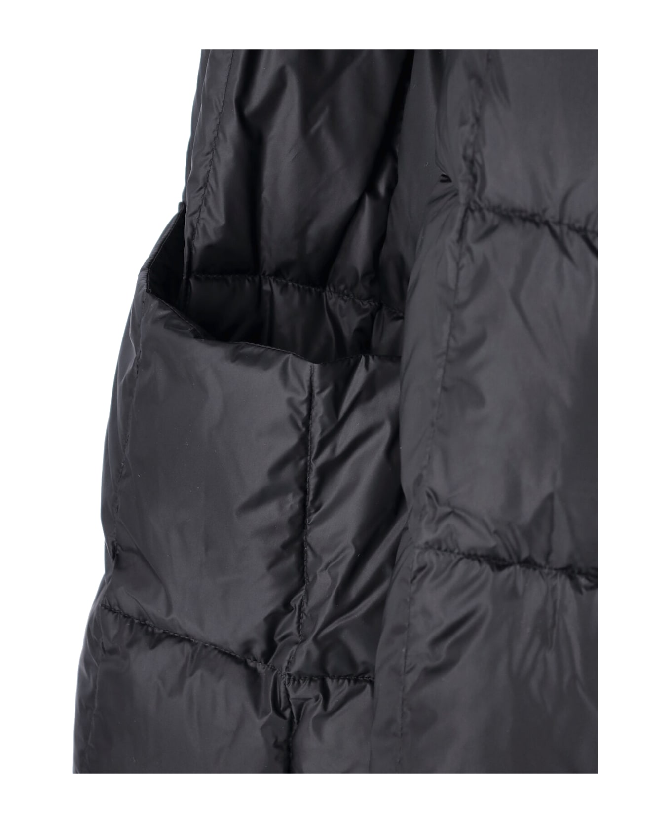 IENKI IENKI Maxi 'pyramid Leon' Down Jacket - Black  