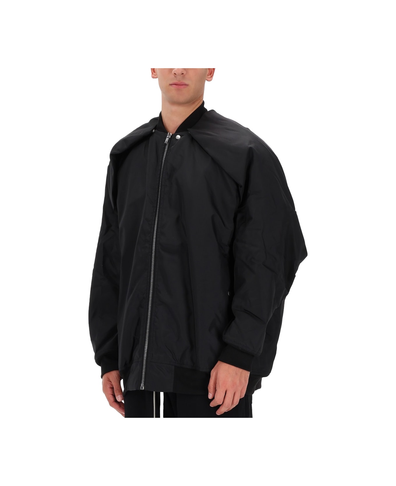 DRKSHDW Bomber Jacket "convertible Jumbo Peter Flight" - BLACK