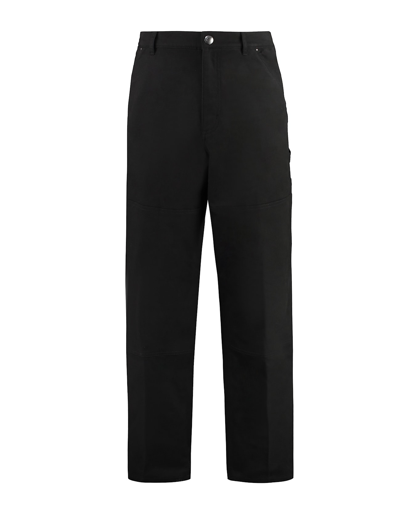 Moncler Stretch Cotton Trousers - black