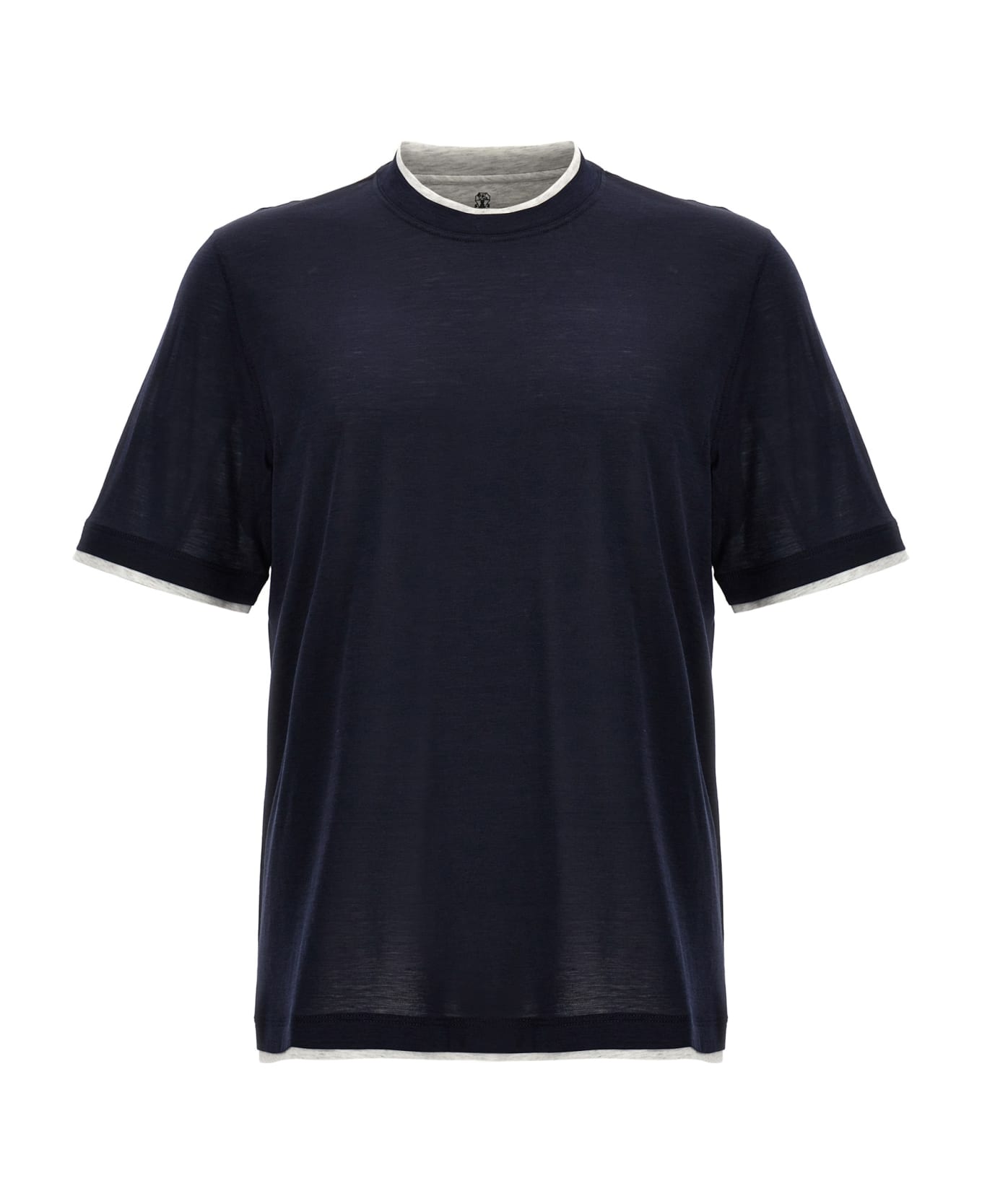 Brunello Cucinelli Layered T-shirt - Blue
