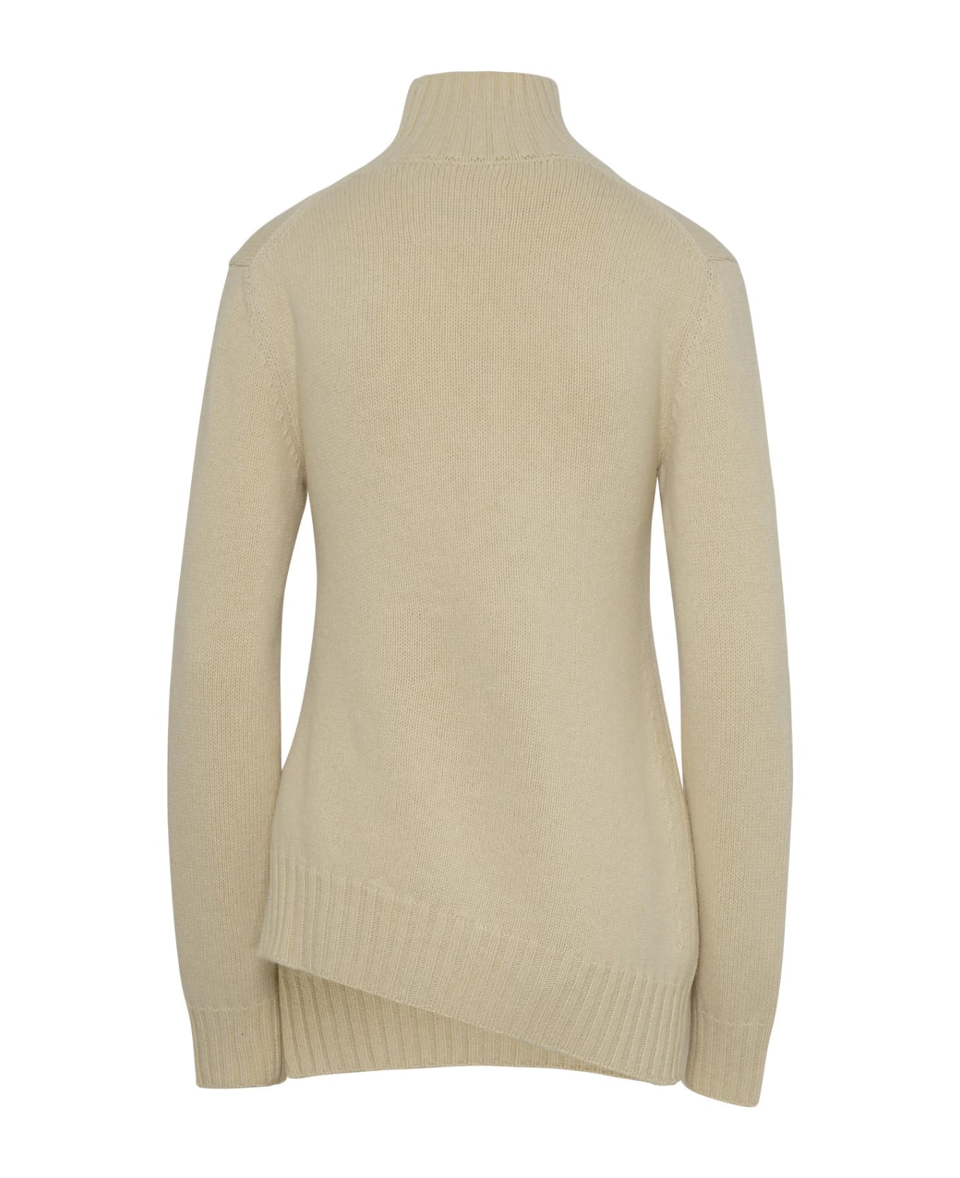 Jil Sander Ivory Yack Blend Turtleneck Sweater - Cream