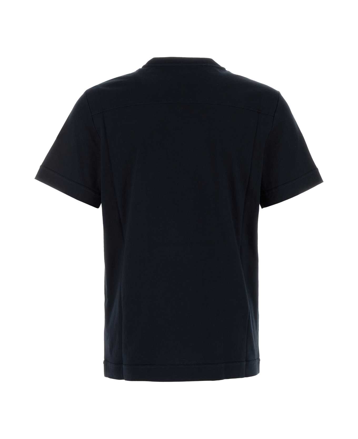Moncler Midnight Blue Cotton Blend T-shirt - 778