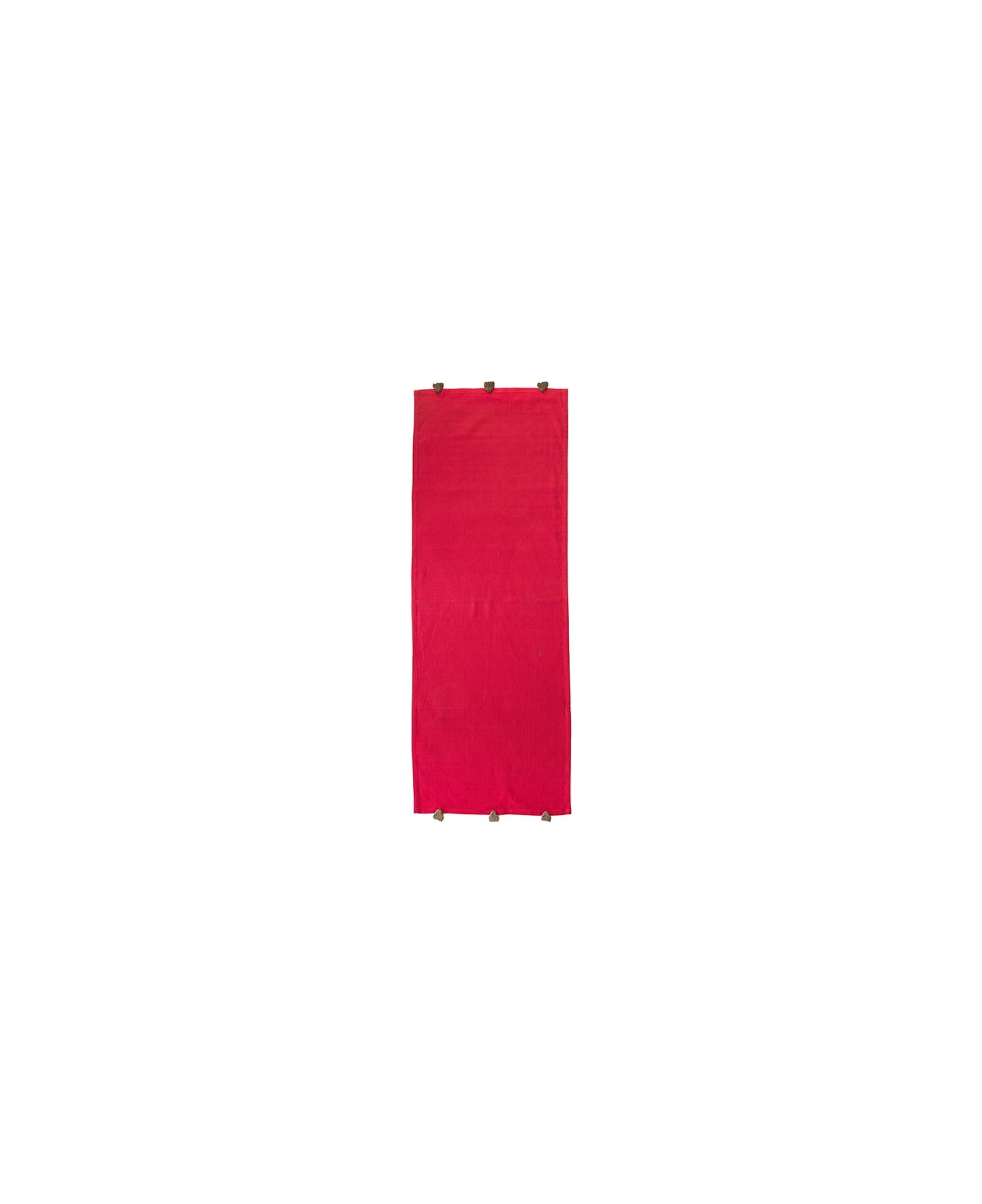 Le Botteghe su Gologone Runner Crochet 130x50 Cm - Red