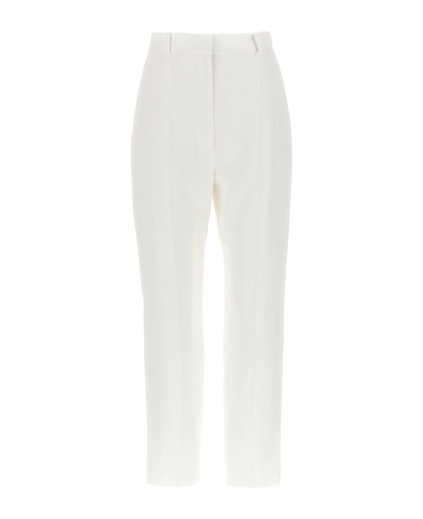 Alexander McQueen High-rise Straight Leg Pants - White
