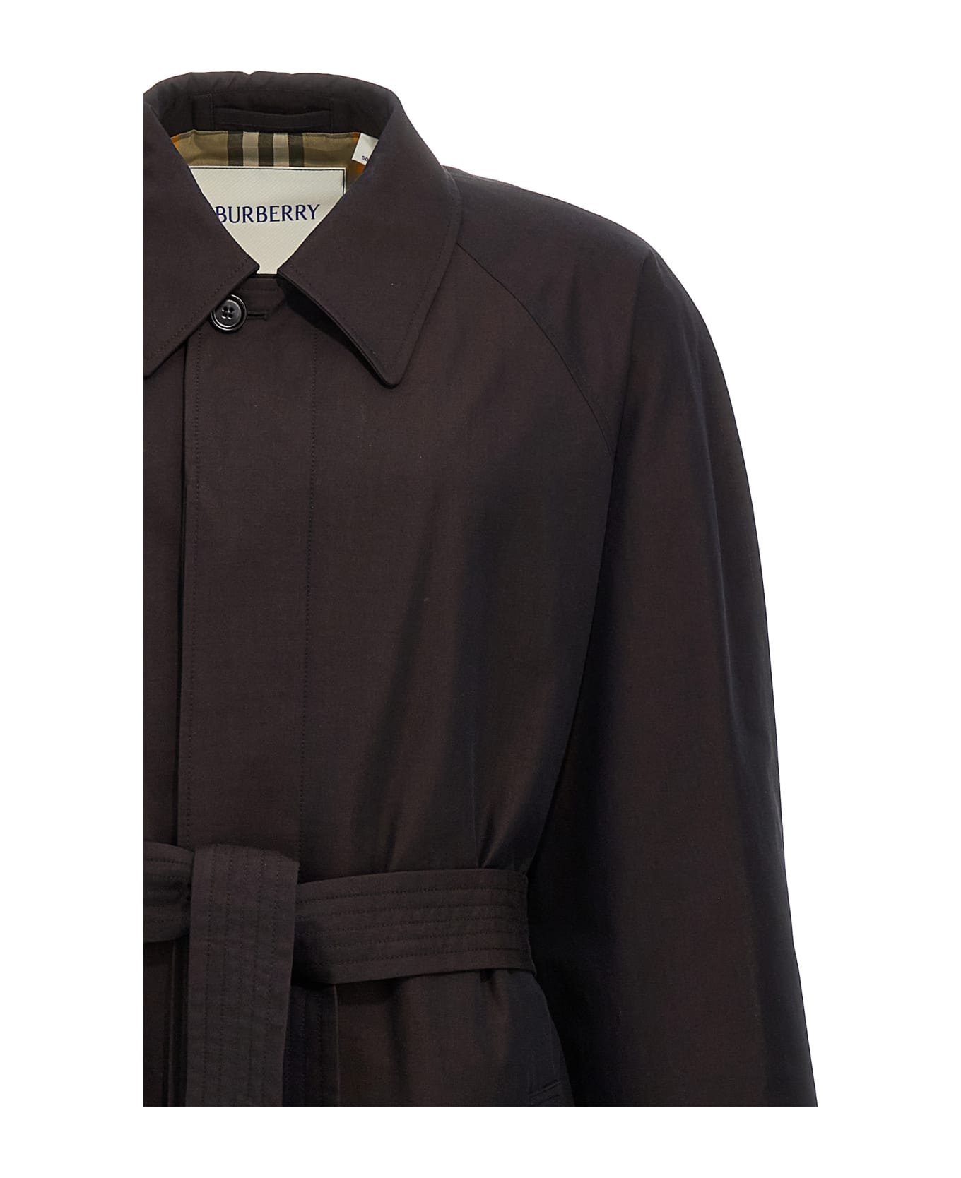 Burberry 'car Coat' Trench Coat - Tortoise