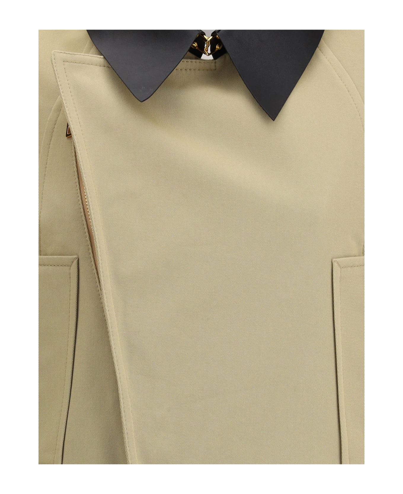 Givenchy Cropped Cotton And Wool Caban