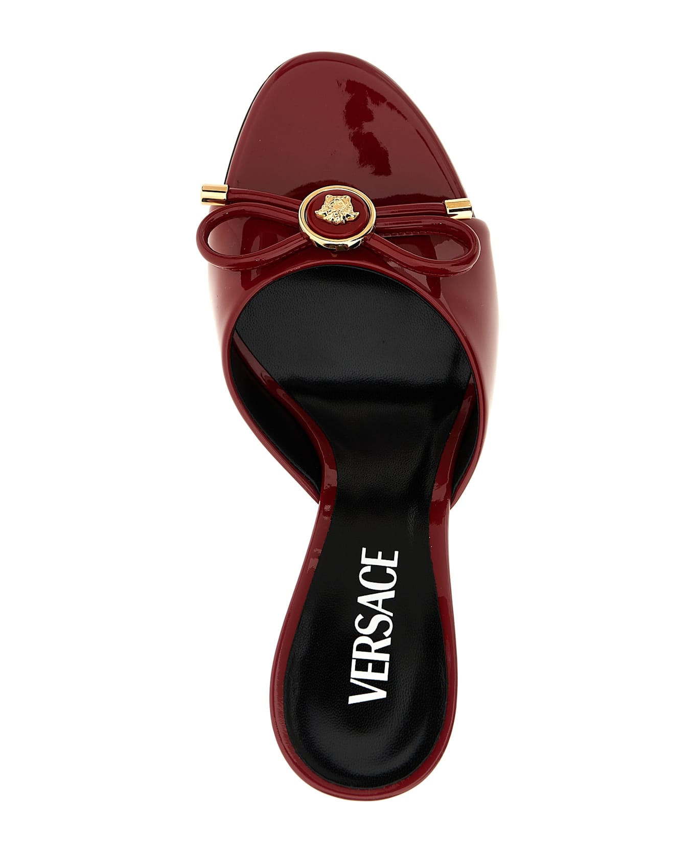 Versace 'opera Bow' Sabots - Red