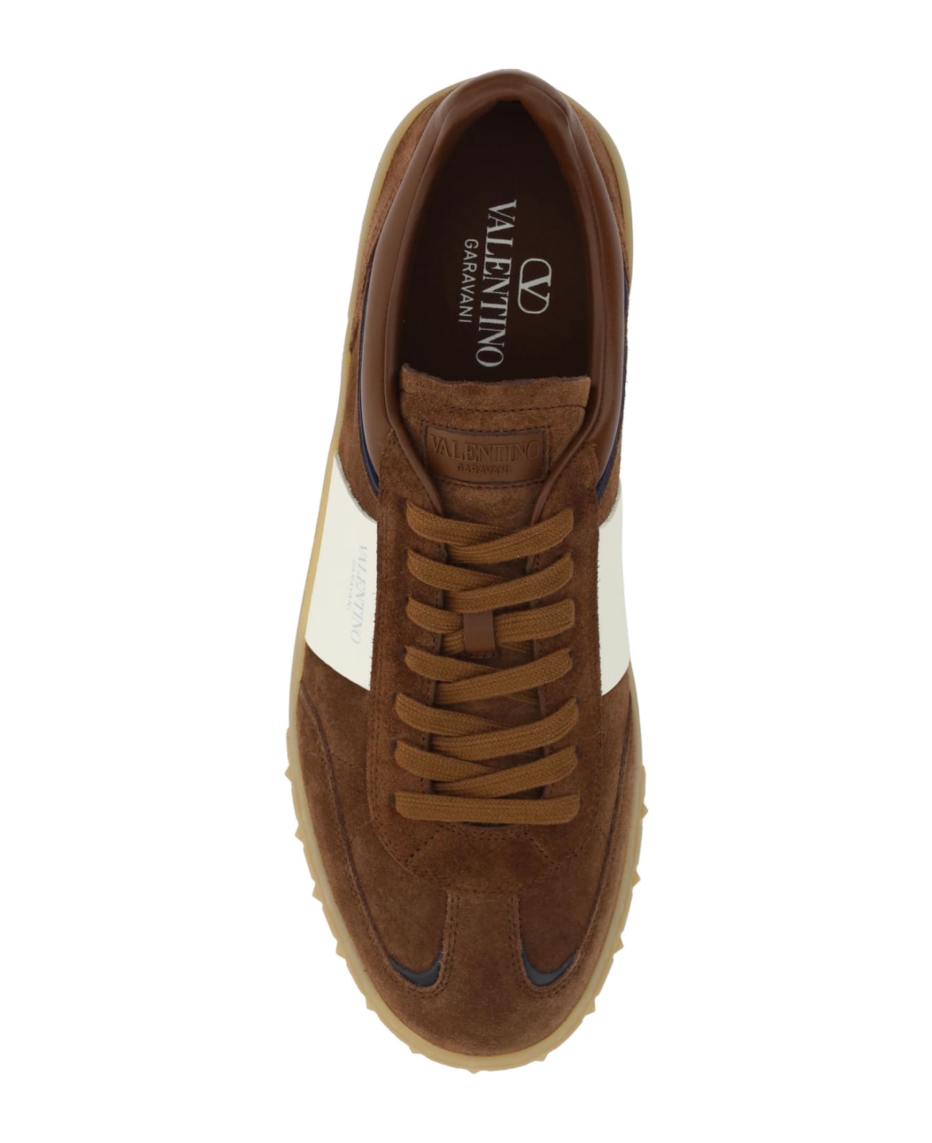 Valentino Garavani Highline Sneakers - Chocolate Brown-cb/ivory-grigio-wor