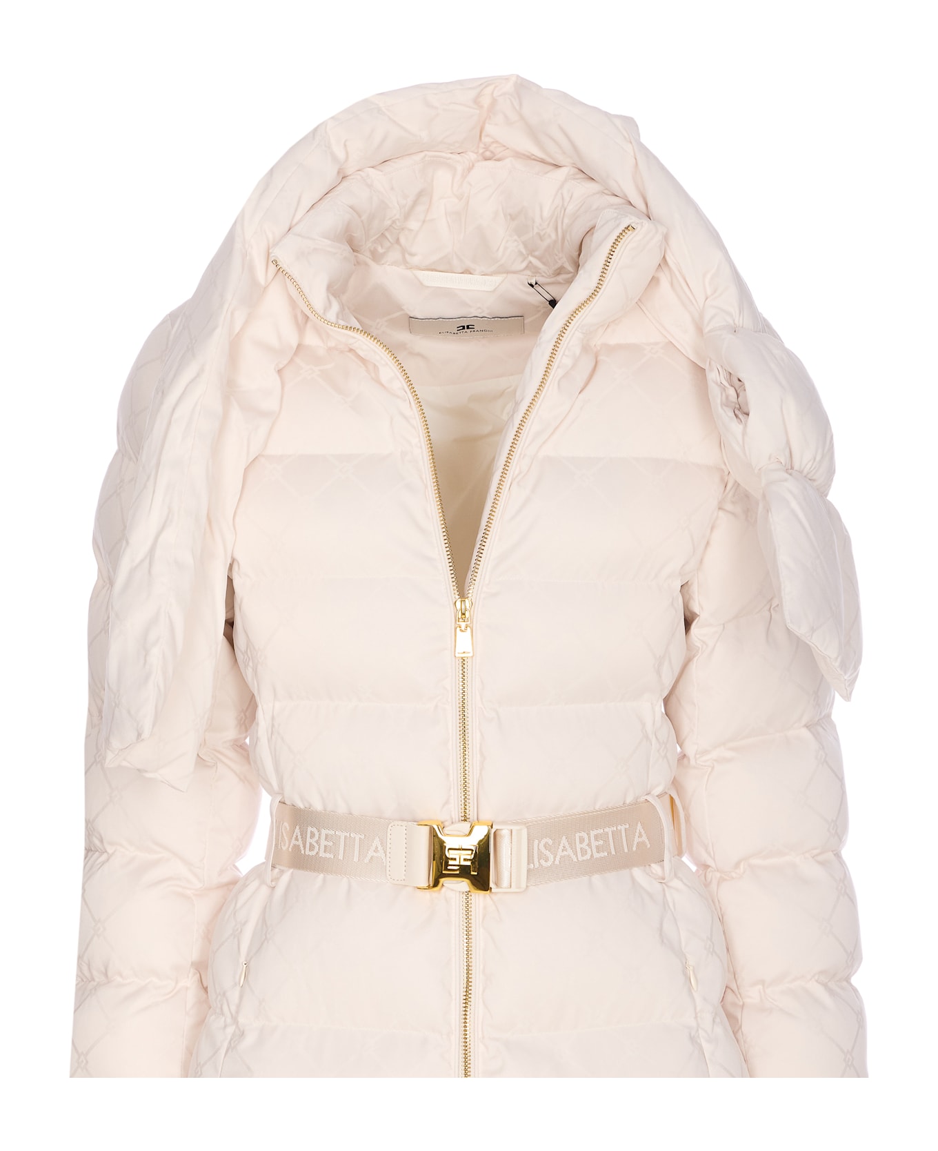 Elisabetta Franchi Padded Coat - White