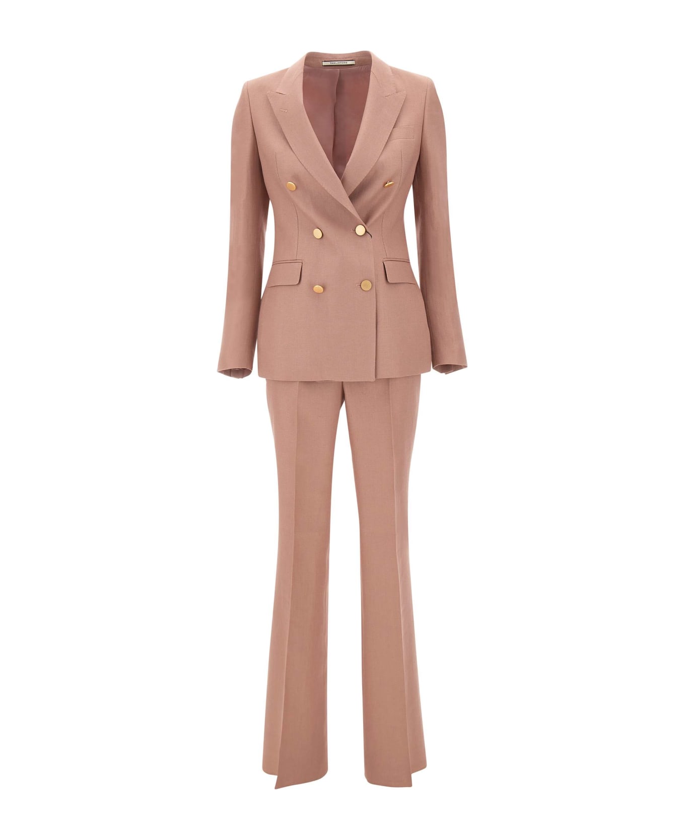 Tagliatore "parigi" Linen Two-piece Suit - PINK ボトムス