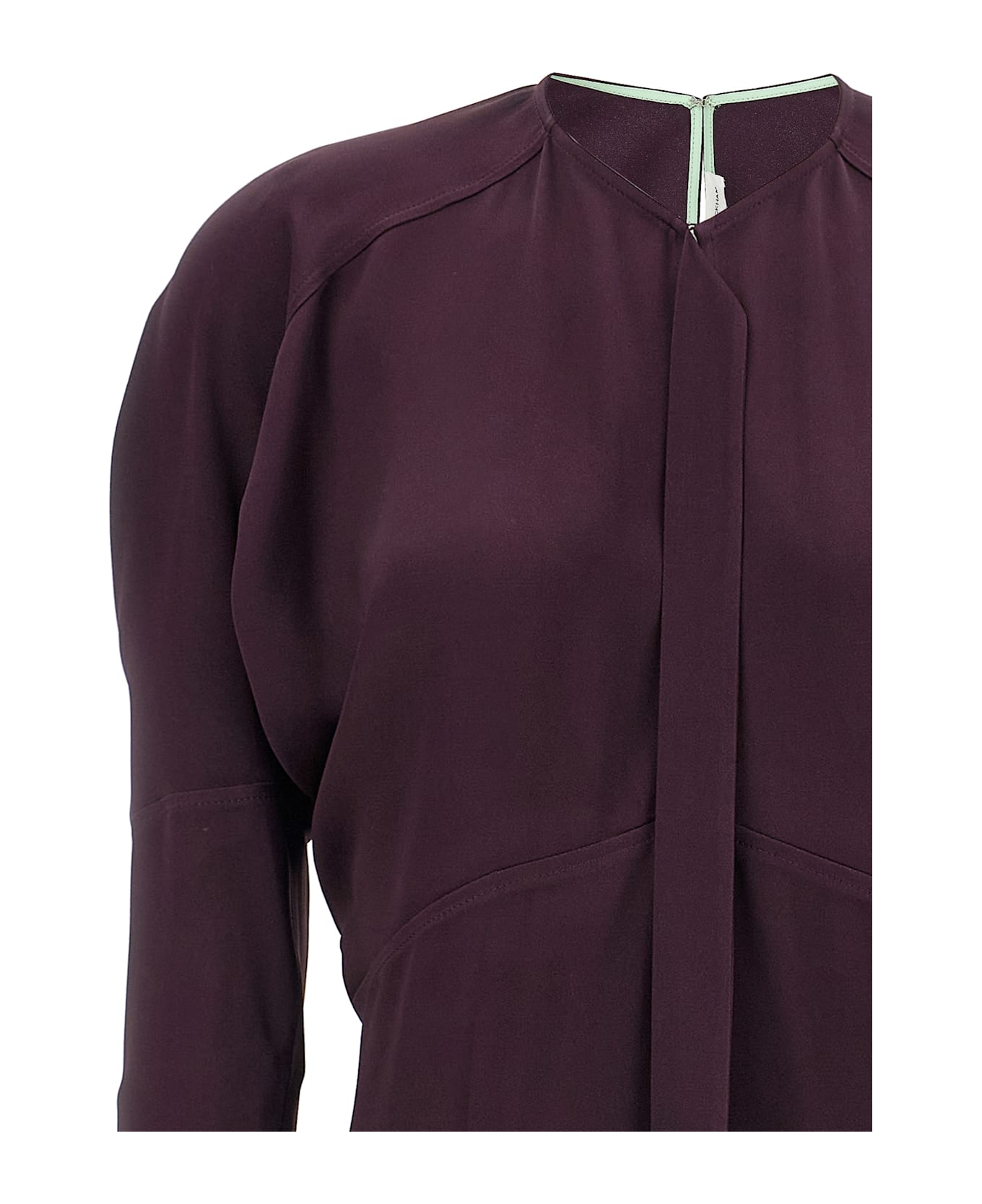 Victoria Beckham 
keyhole Dolman Midi
 Dress - Purple