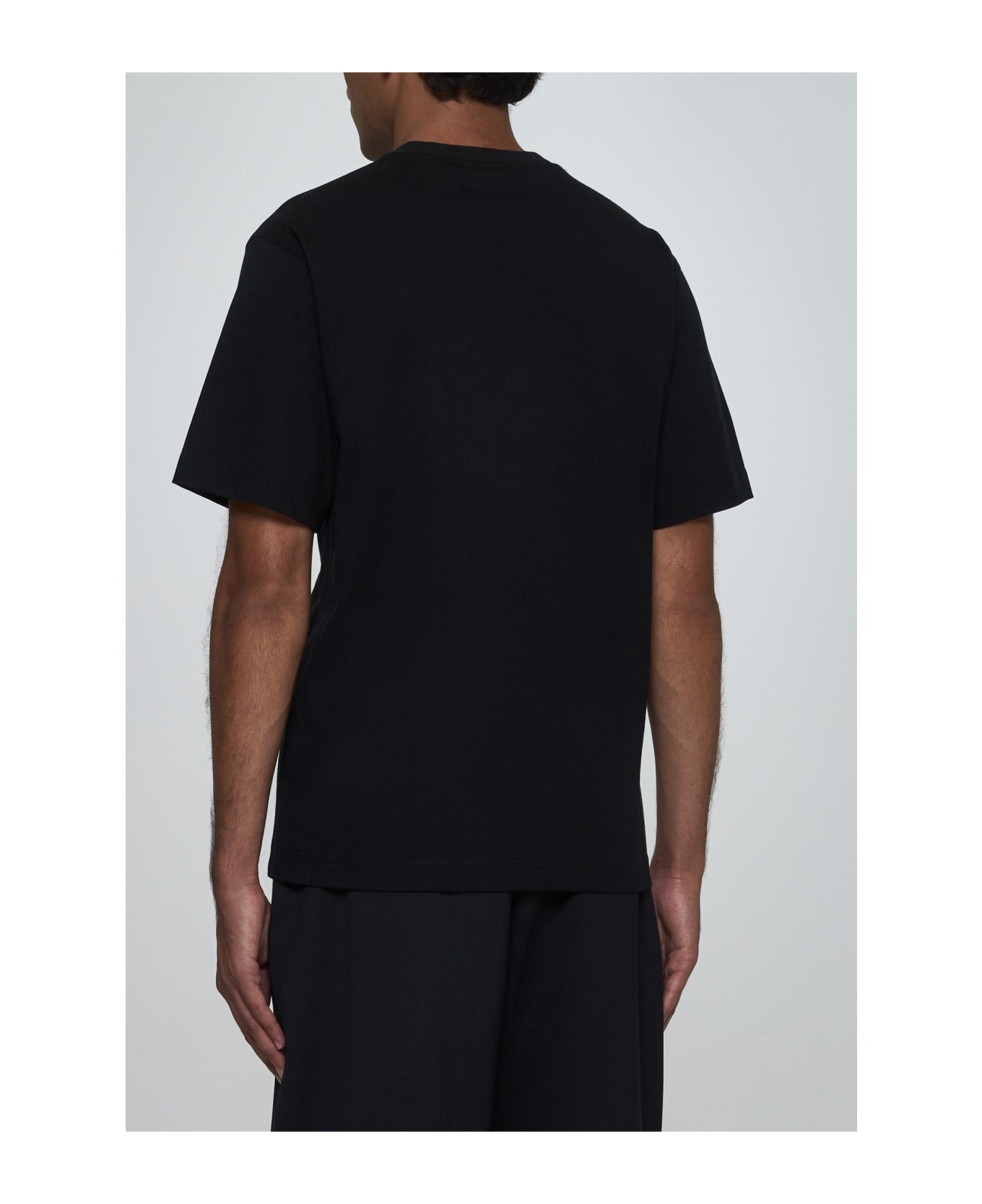 Burberry Logo Cotton T-shirt - BLACK