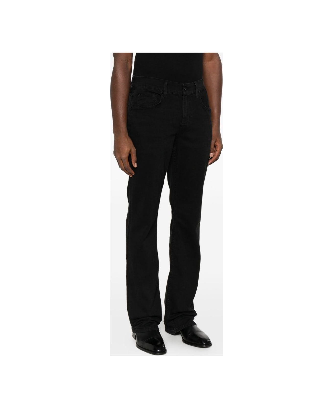 7 For All Mankind 7 For All Humanity Five-pocket Black Jeans - Black