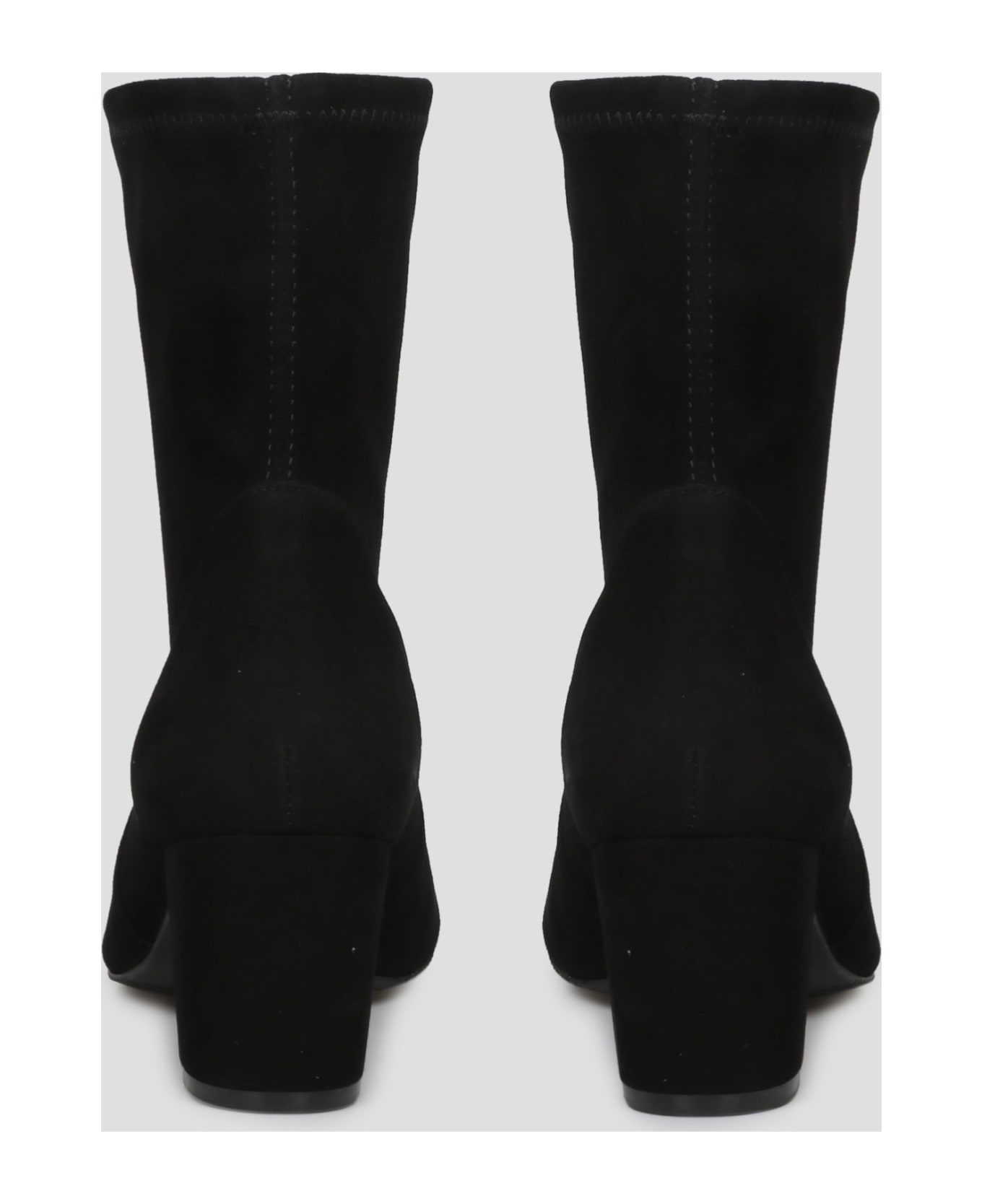 Stuart Weitzman Yuliana Ankle Boots - Black Suede