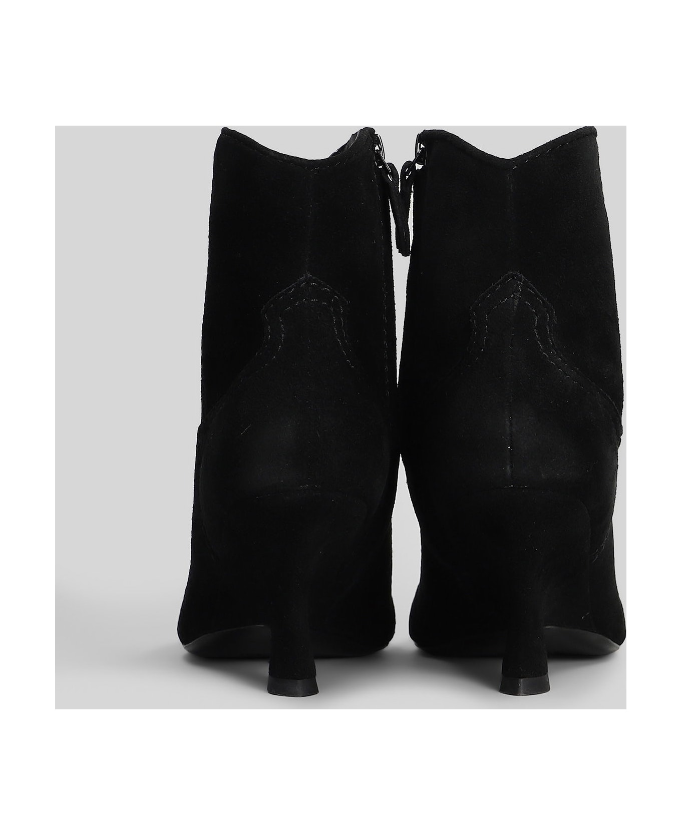 Simkhai Shadow High Heels Ankle Boots In Black Suede - black ブーツ