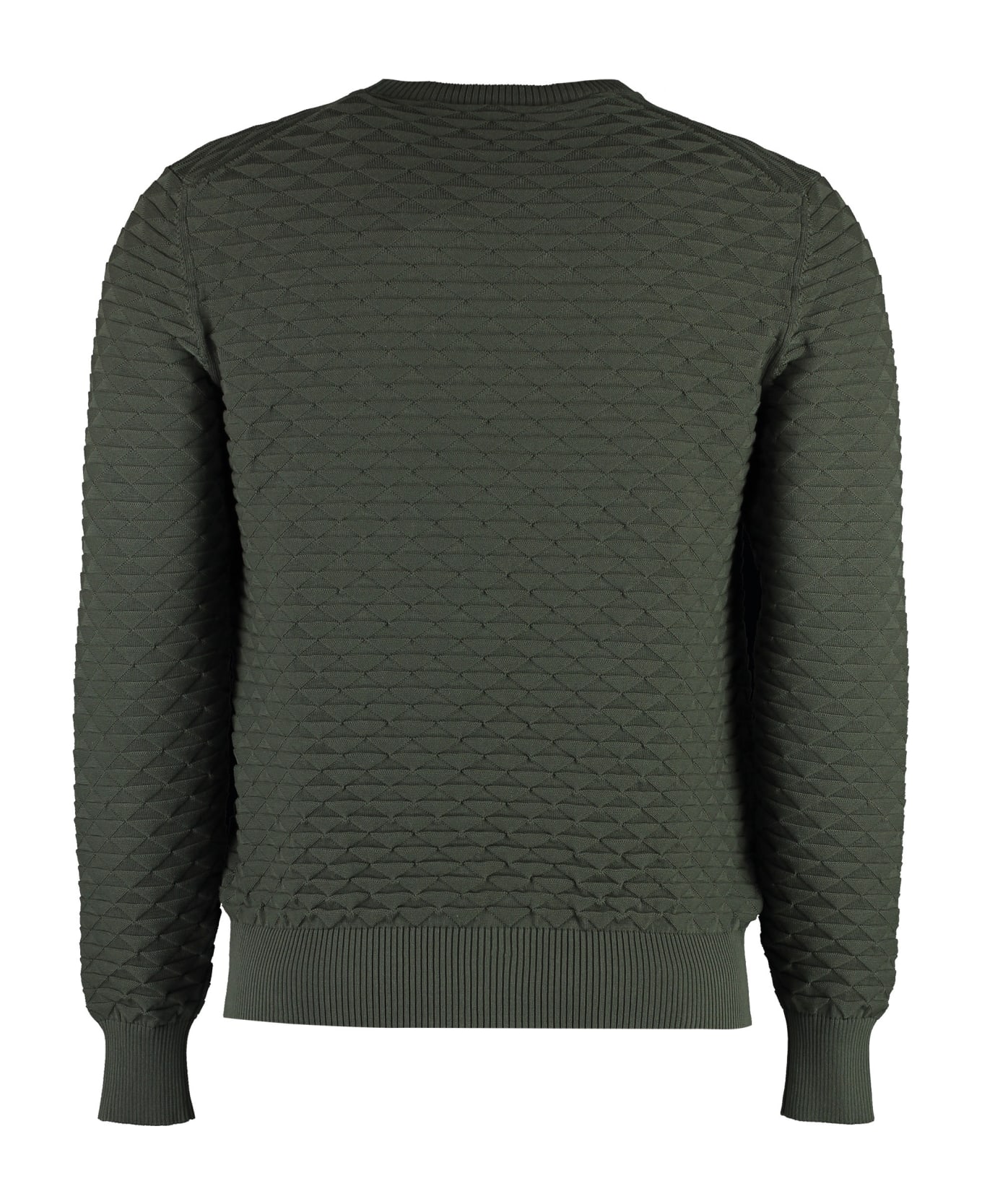 Drumohr Cotton Long Sleeve Sweater - green