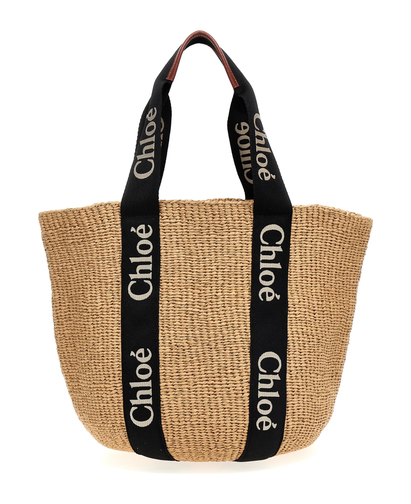 Chloé 
woody
 Large Shopping Bag - Black  