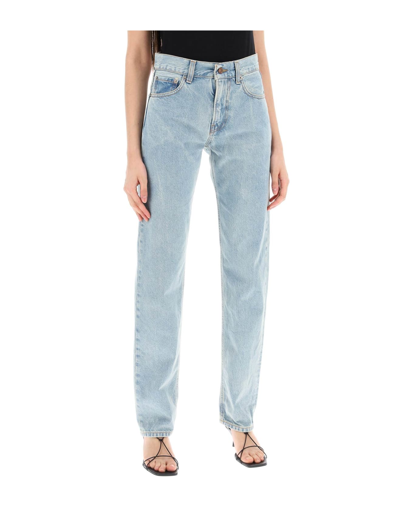 Haikure Cleo Straight Leg Jeans - BLEACH BLUE (Light blue)