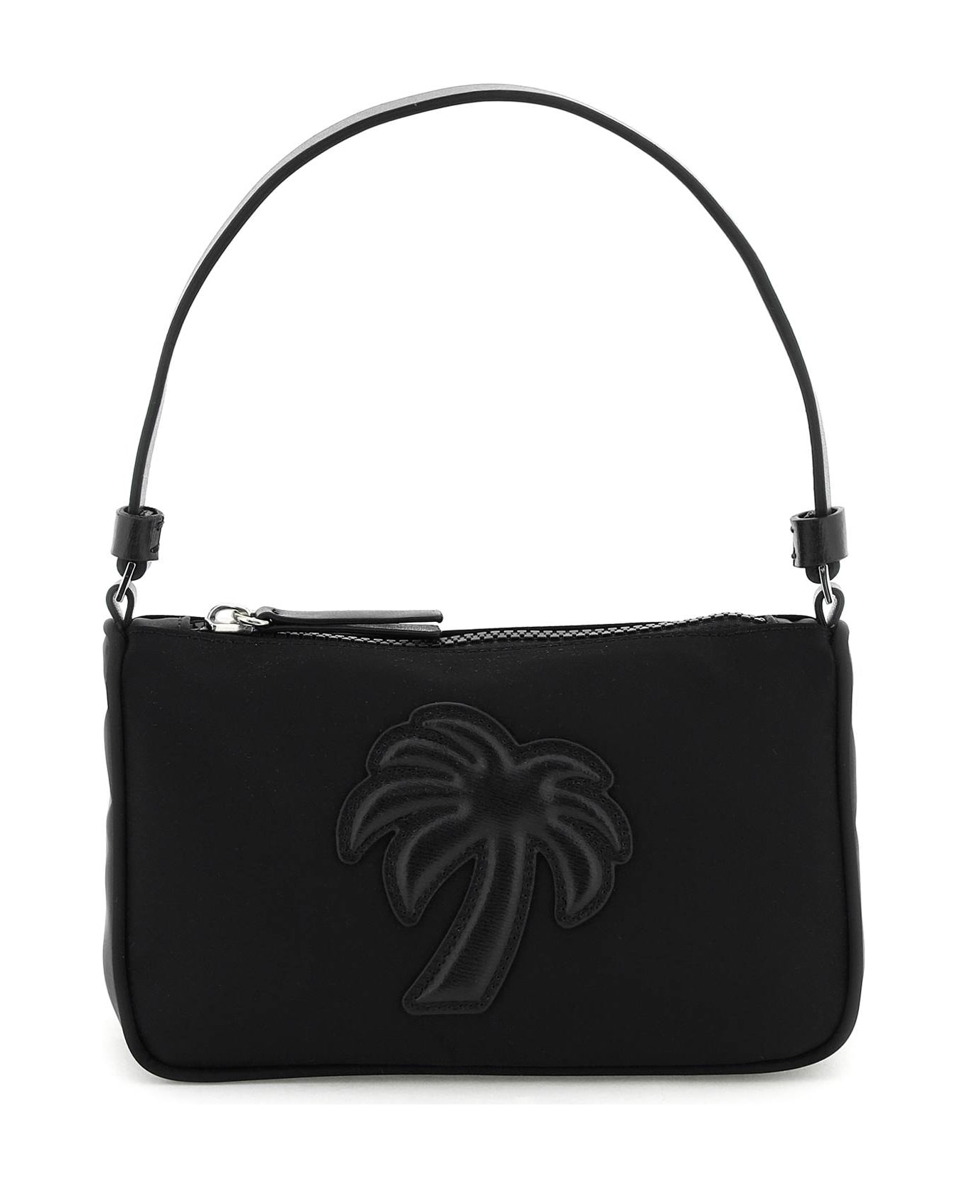 Palm Angels Black Pouch With Palm Tree Logo - Nero クラッチバッグ