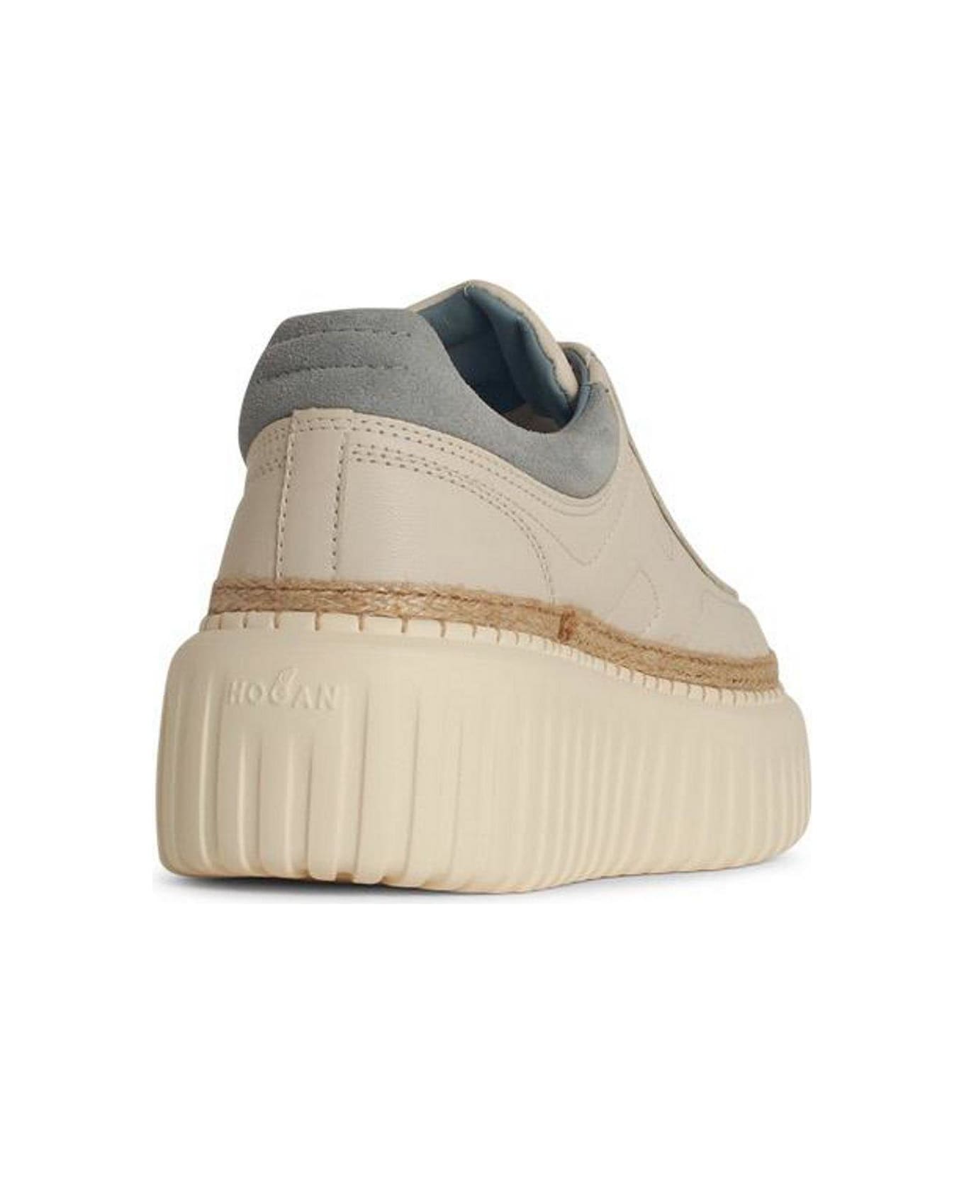 Hogan H-stripes Platform Low-top Sneakers - White