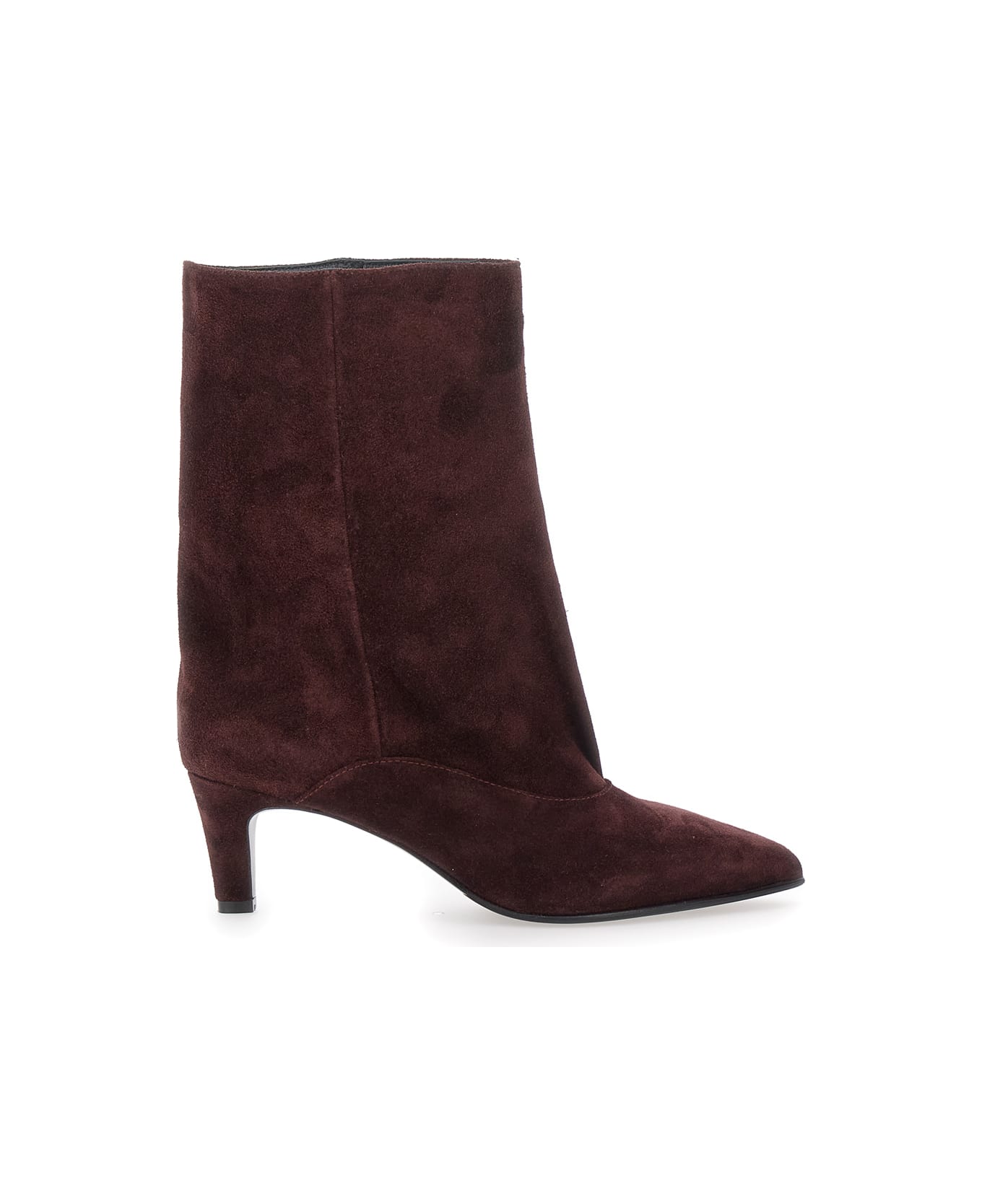 Strategia 
joelle
 Bordeaux Ankle Boots With Pointed Design And Low Heel In Suede Woman - Bordeaux