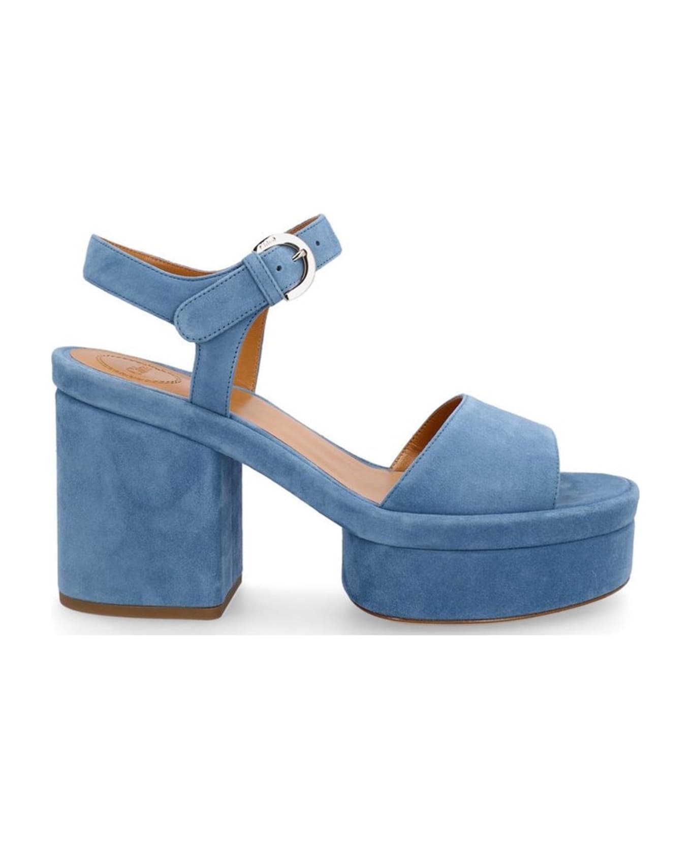 Chloé Platform Sandals - Blue